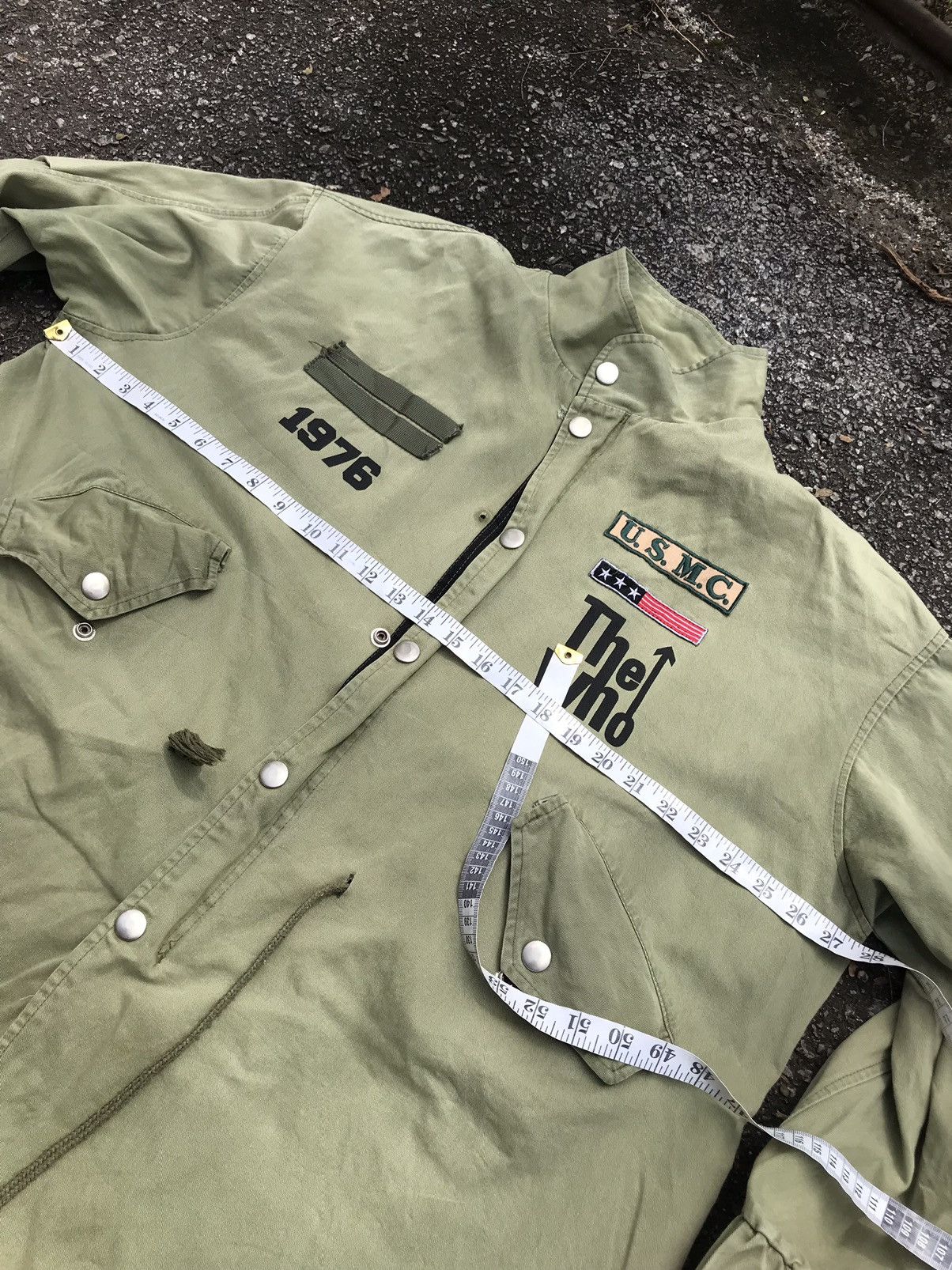 Band Tees The Who Band Over Size Military Parka Jacket by WonderWoman Size XXL / US 16-18 / IT 52-54 - 14 Thumbnail
