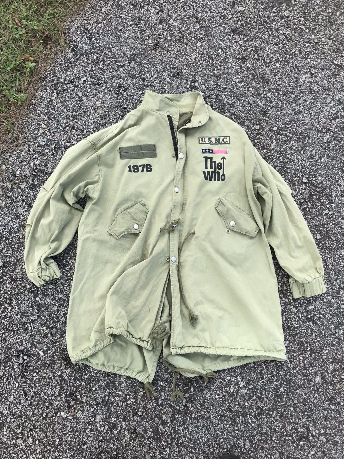 Band Tees The Who Band Over Size Military Parka Jacket by WonderWoman Size XXL / US 16-18 / IT 52-54 - 1 Thumbnail