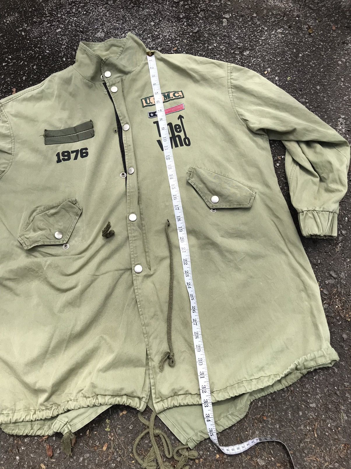 Band Tees The Who Band Over Size Military Parka Jacket by WonderWoman Size XXL / US 16-18 / IT 52-54 - 16 Thumbnail
