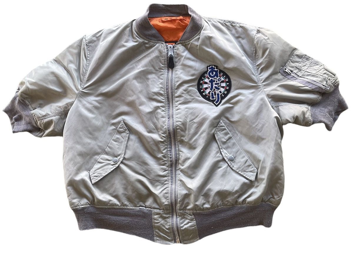 image of Alpha Industries x Made In USA Vintage Alpha Bomber Jacket Usa in Light Gray, Men's (Size XL)