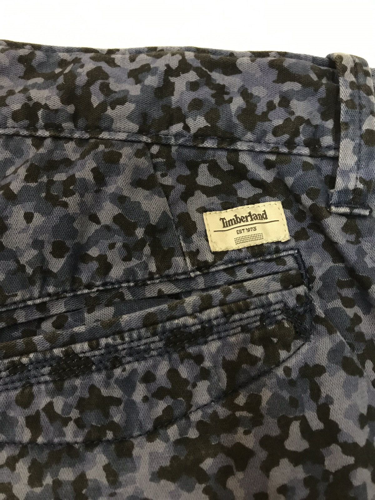 Timberland × Vintage TIMBERLAND BLUE CAMO CAMOURFLAGE CARGO PANTS Size US 31 - 7 Thumbnail