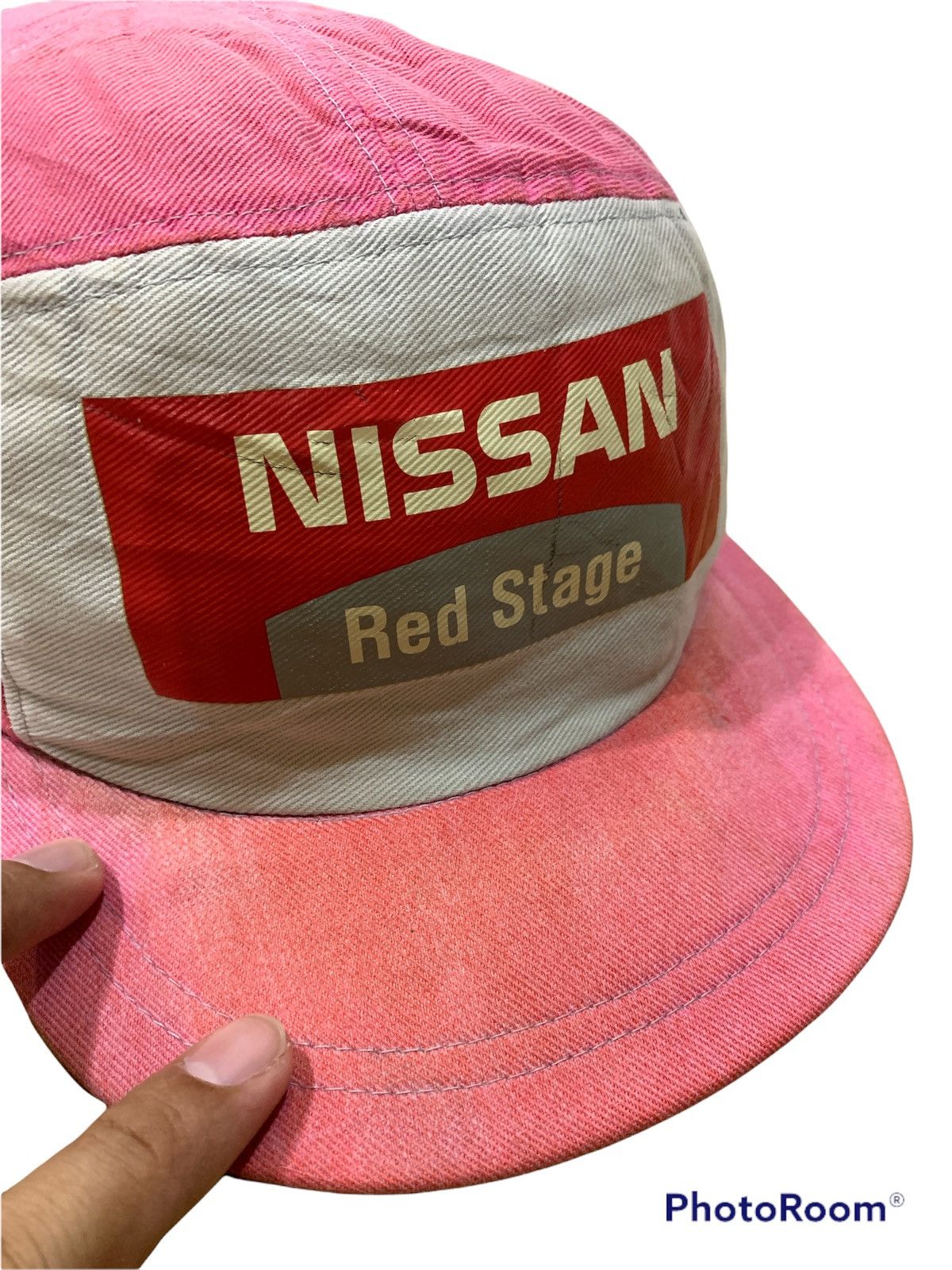 Japanese Brand × Vintage VINTAGE 1999 NISSAN RED STAGE SOFT BRIM CAP HAT Size ONE SIZE - 5 Thumbnail