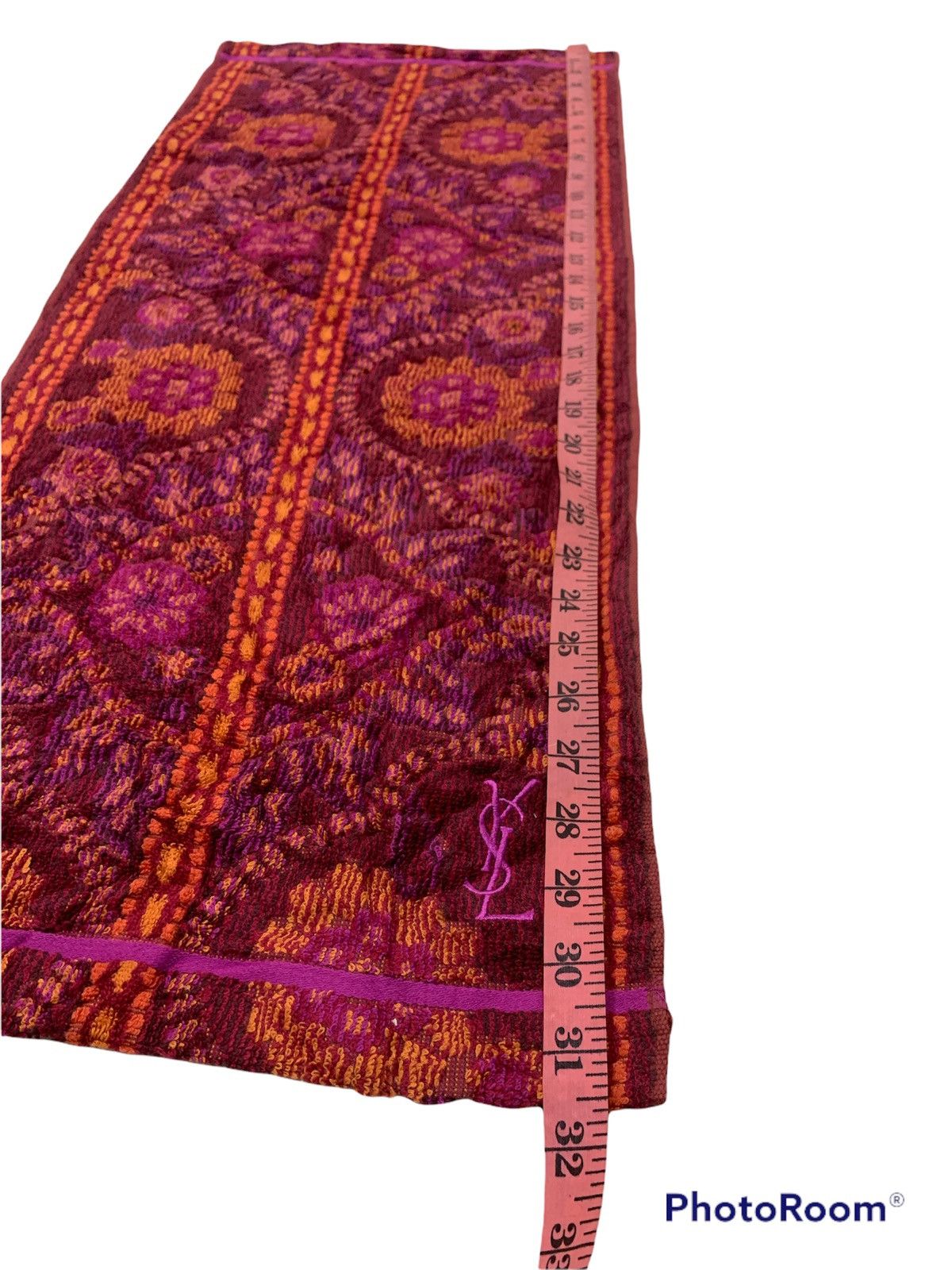 Yves Saint Laurent NOS YSL FACE TOWEL MAROON Size ONE SIZE - 3 Thumbnail