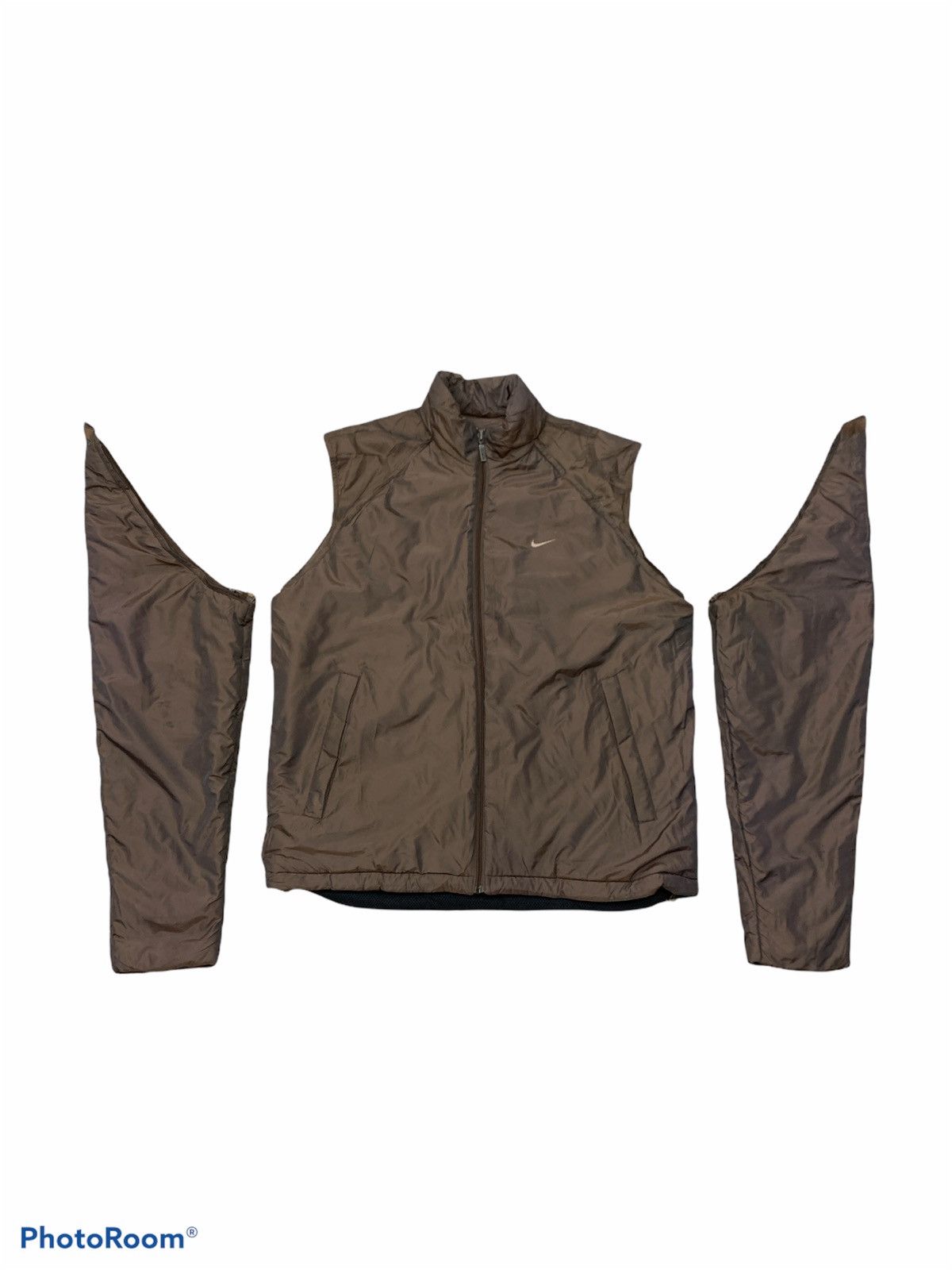 Nike VINTAGE NIKE PUFFER DETACHABLE SLEEVES JACKET Size US L / EU 52-54 / 3 - 1 Thumbnail