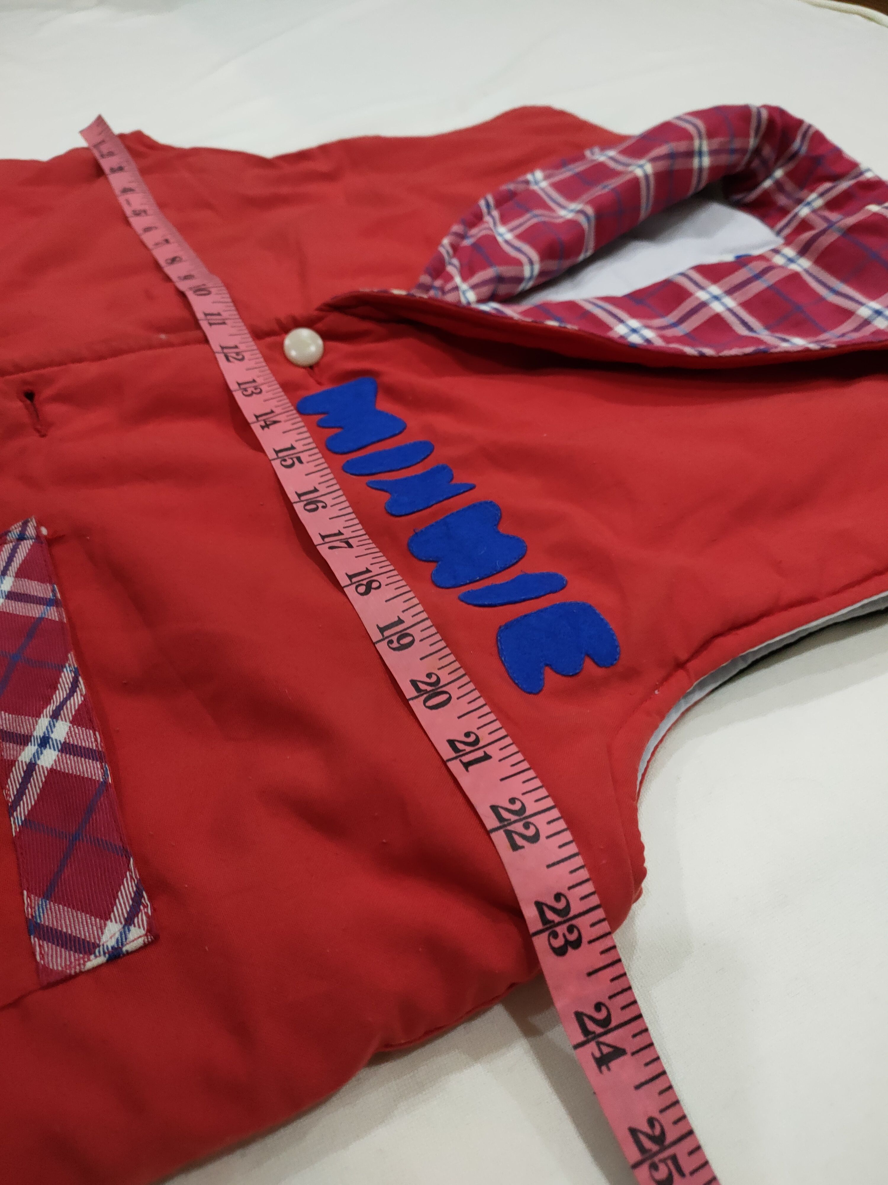 Disney × Vintage POPPINS MINNIE PATCHWORKS PUFFER VEST Size 40R - 4 Thumbnail