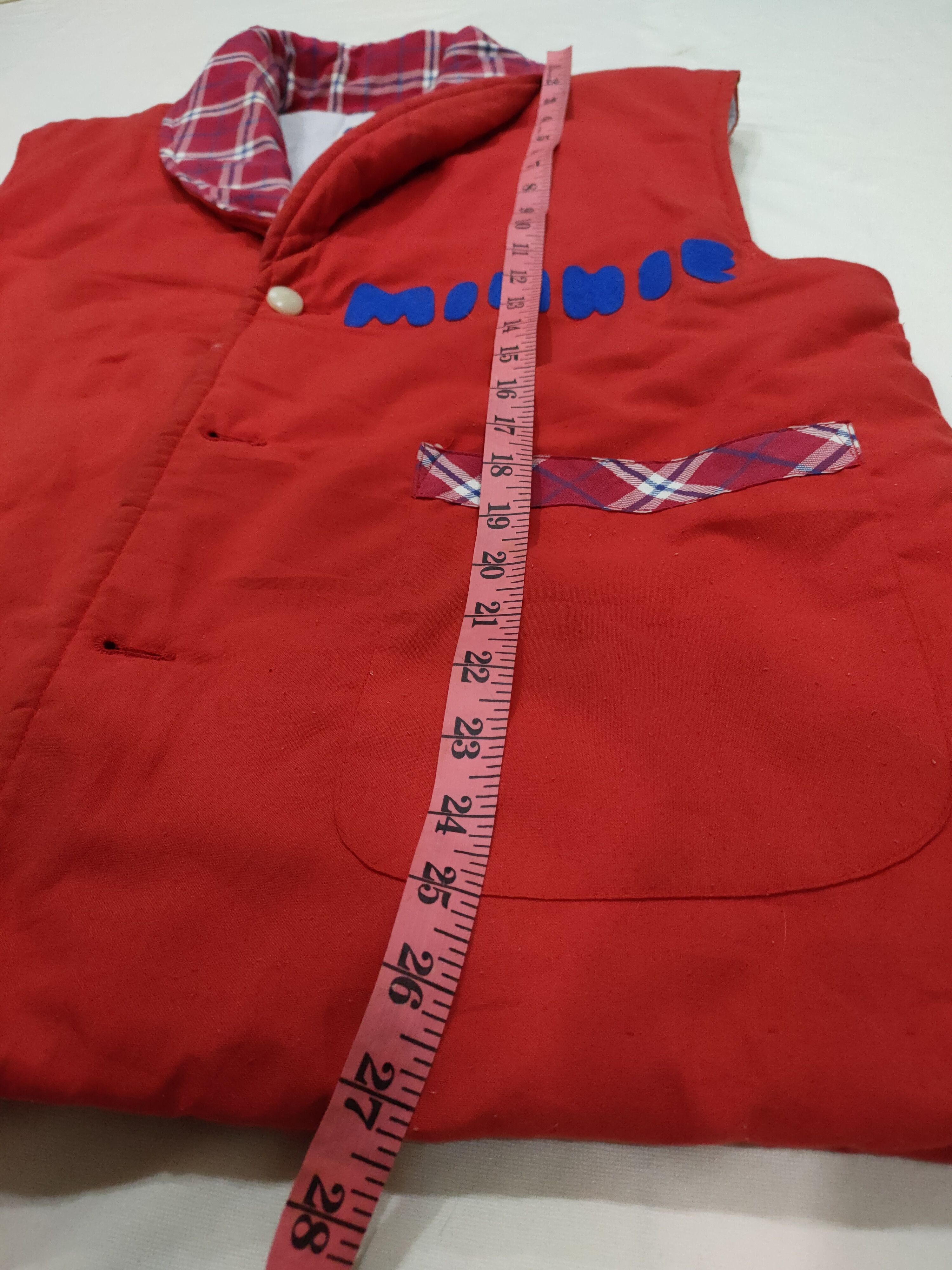 Disney × Vintage POPPINS MINNIE PATCHWORKS PUFFER VEST Size 40R - 5 Thumbnail