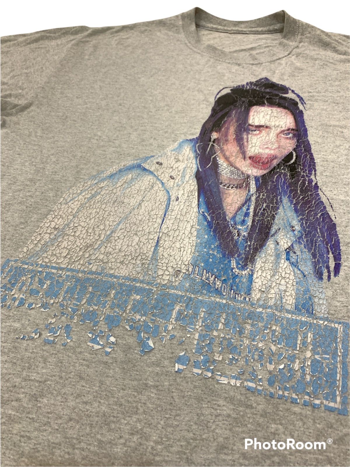 Band Tees × Rap Tees BILLIE EILISH DESTROYED DISTRESSED PRINTING SHIRT Size US S / EU 44-46 / 1 - 3 Thumbnail
