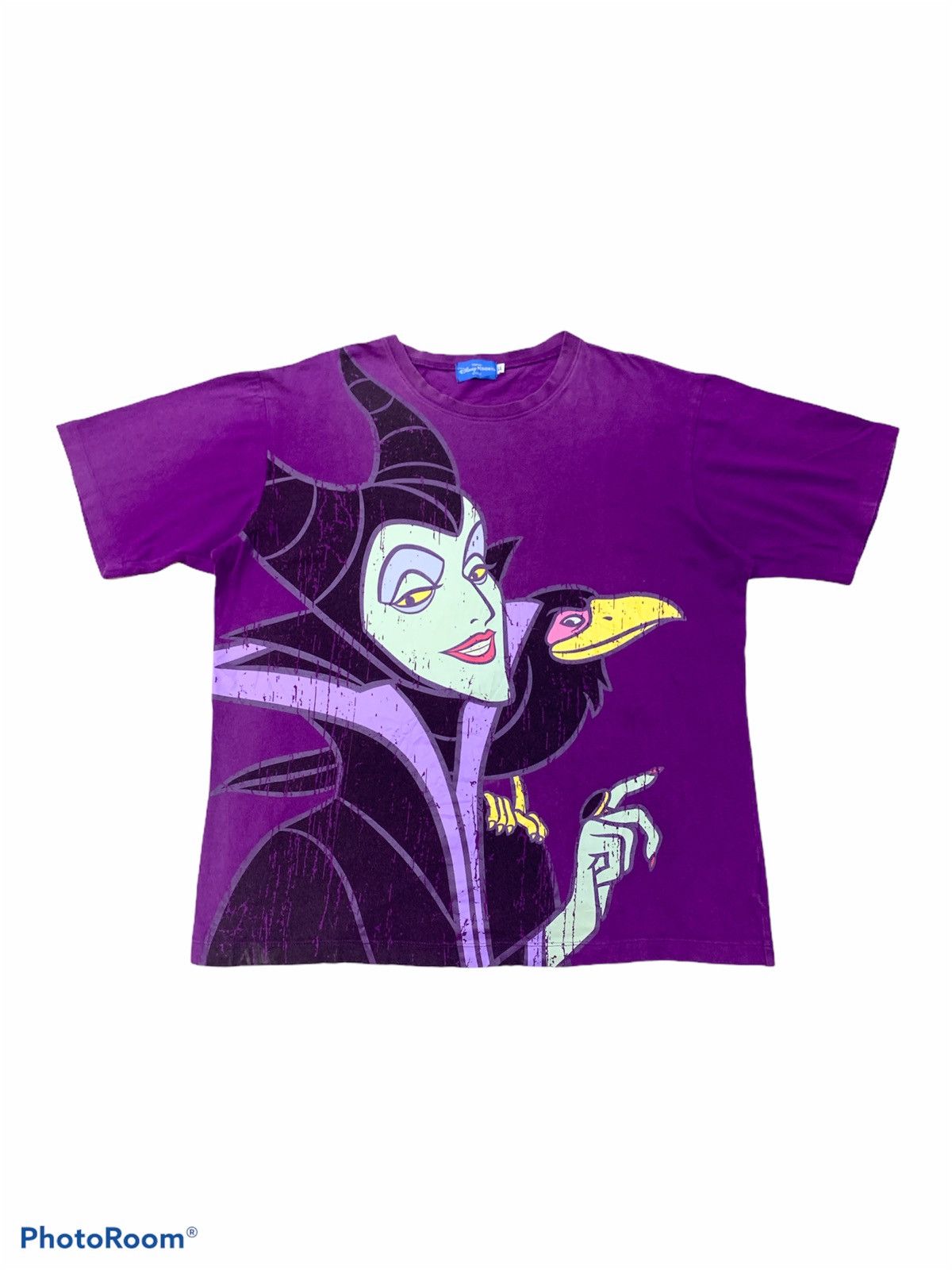 Cartoon Network × Disney × Vintage VTG MALEFICENT DISNEY OVERPRINT SHIRT Size US XL / EU 56 / 4 - 1 Thumbnail