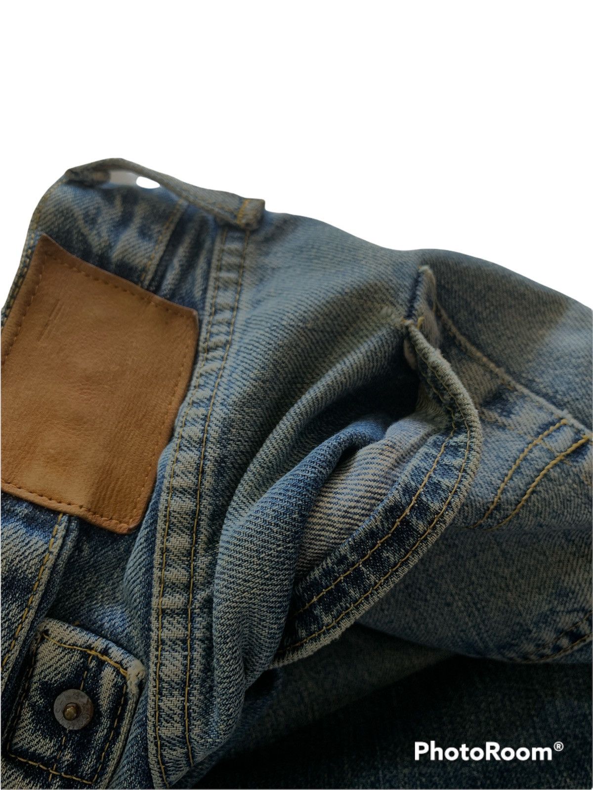 Levi's LEVI'S 702XX SELVEDGE BUCKLE BUTTON FLY JEANS DENIM REPRO Size US 32 / EU 48 - 6 Thumbnail