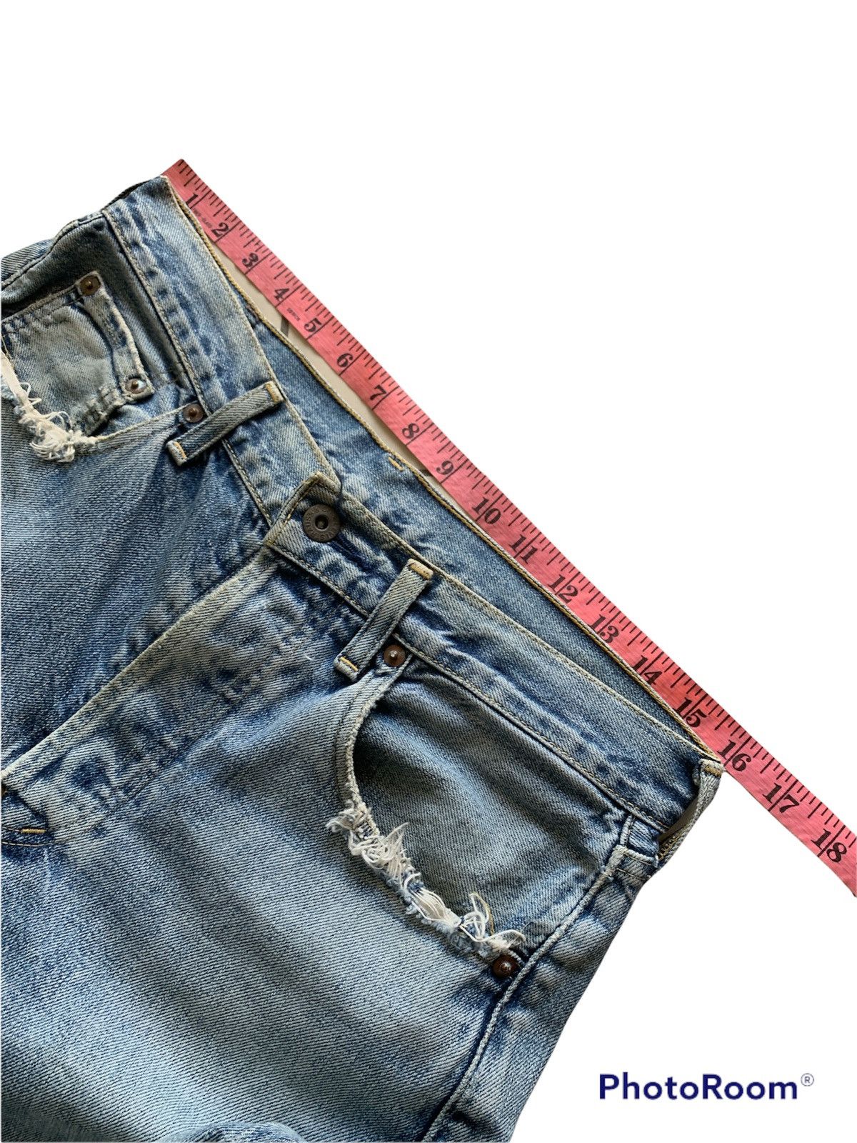 Levi's LEVI'S 702XX SELVEDGE BUCKLE BUTTON FLY JEANS DENIM REPRO Size US 32 / EU 48 - 10 Thumbnail