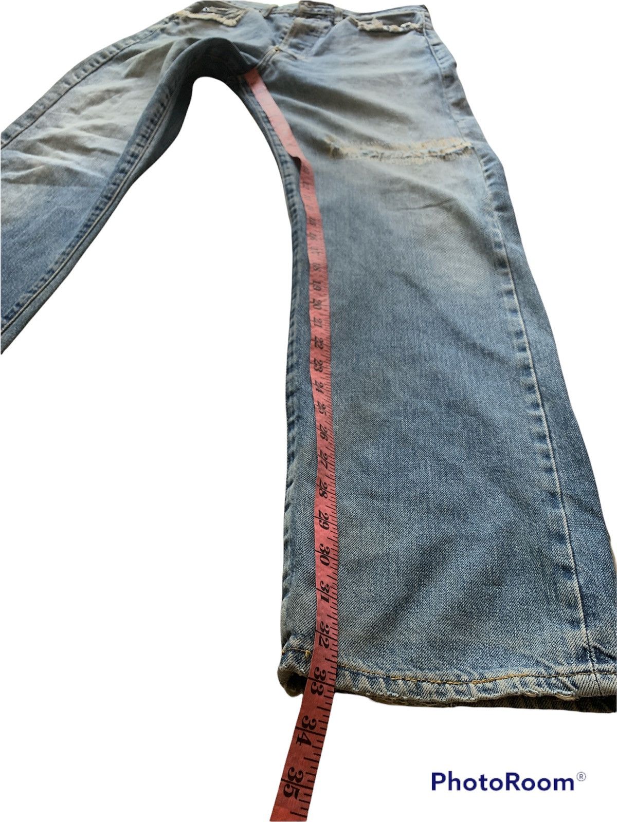Levi's LEVI'S 702XX SELVEDGE BUCKLE BUTTON FLY JEANS DENIM REPRO Size US 32 / EU 48 - 9 Thumbnail