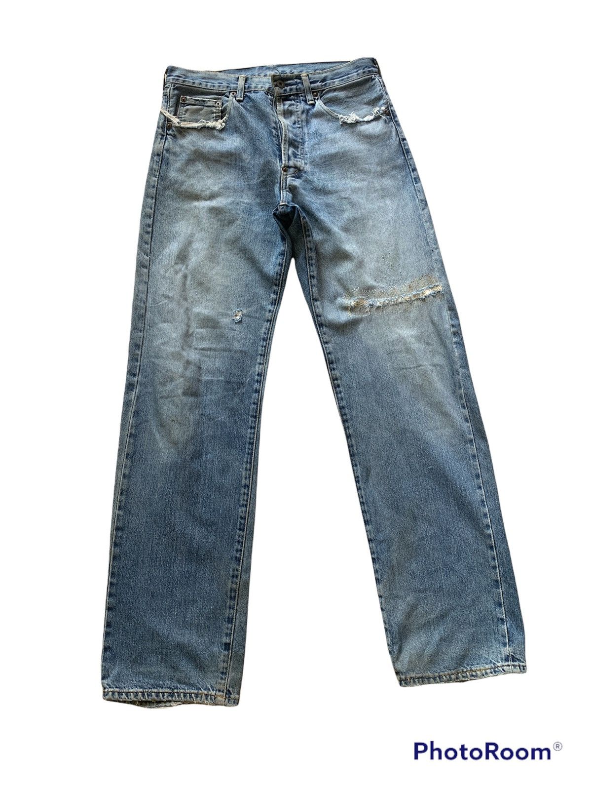 Levi's LEVI'S 702XX SELVEDGE BUCKLE BUTTON FLY JEANS DENIM REPRO Size US 32 / EU 48 - 1 Thumbnail