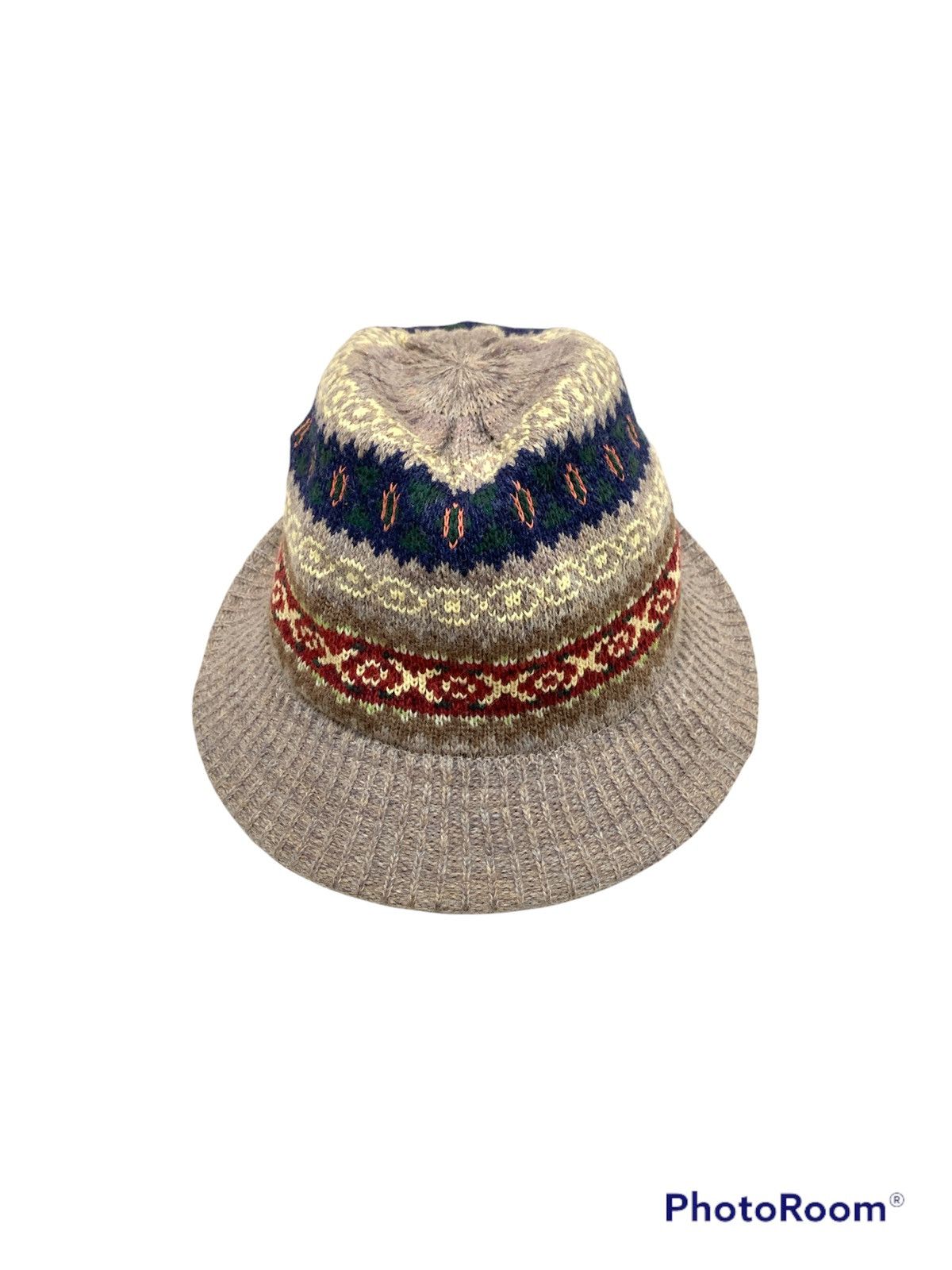 Beams Plus × Japanese Brand BEAMS BOY KNITTED NAVAJO PATTERN BUCKET HAT Size ONE SIZE - 3 Thumbnail