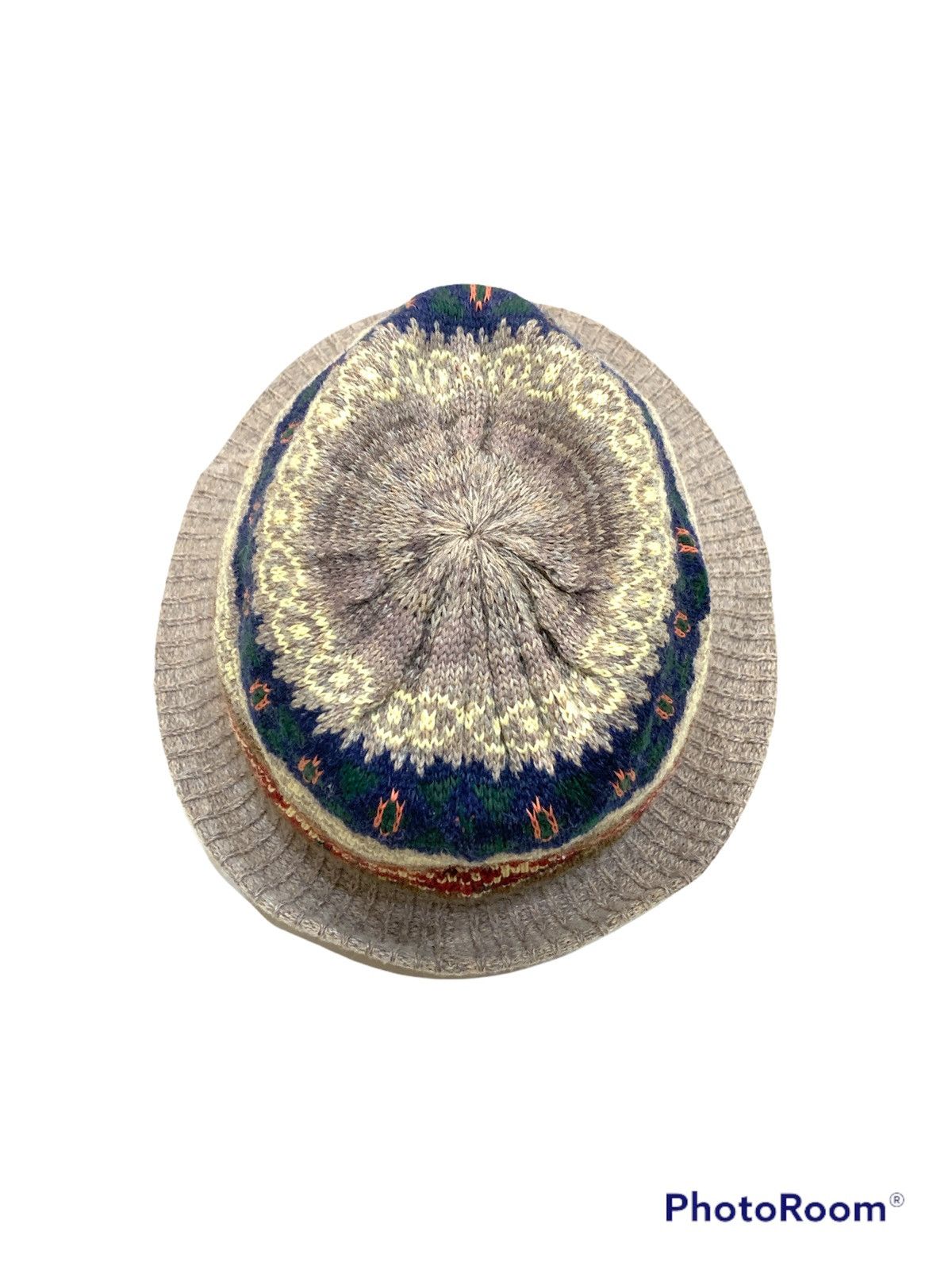 Beams Plus × Japanese Brand BEAMS BOY KNITTED NAVAJO PATTERN BUCKET HAT Size ONE SIZE - 4 Thumbnail