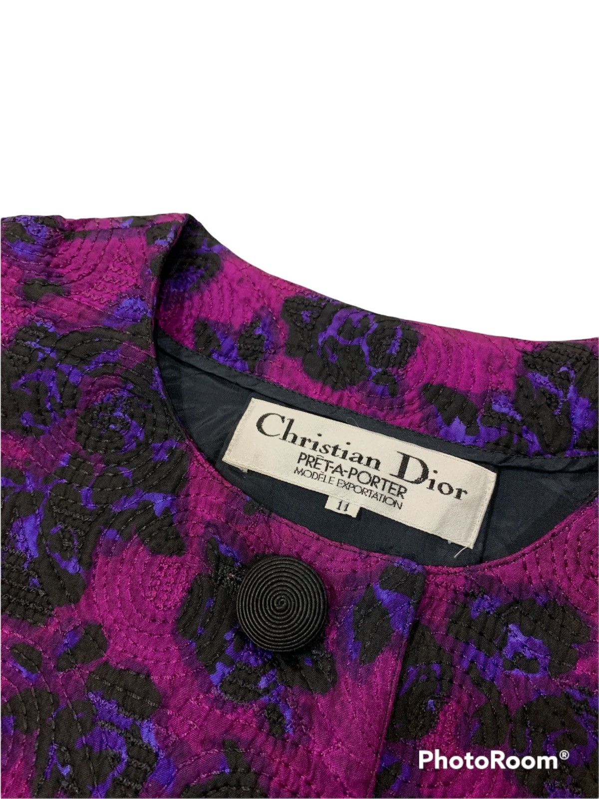 Dior VINTAGE CHRISTIAN DIOR FLORAL MOTIVE JACKET COAT Size US S / EU 44-46 / 1 - 6 Thumbnail