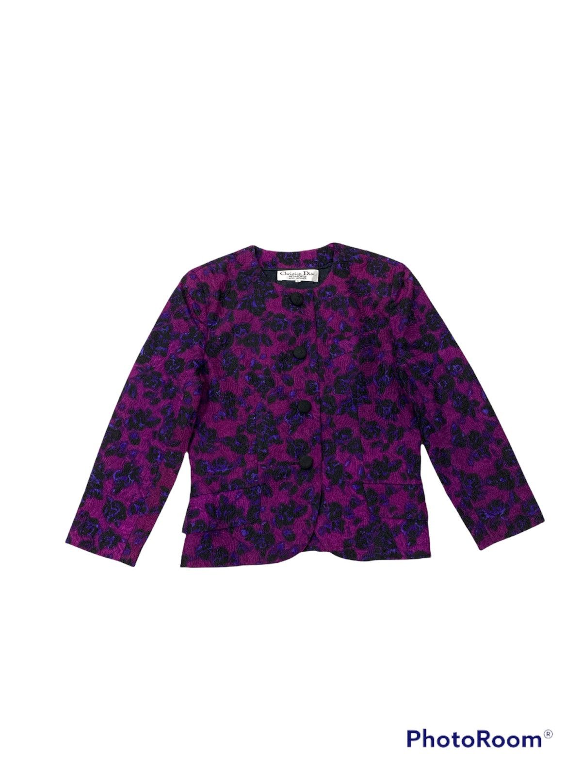 Dior VINTAGE CHRISTIAN DIOR FLORAL MOTIVE JACKET COAT Size US S / EU 44-46 / 1 - 1 Thumbnail