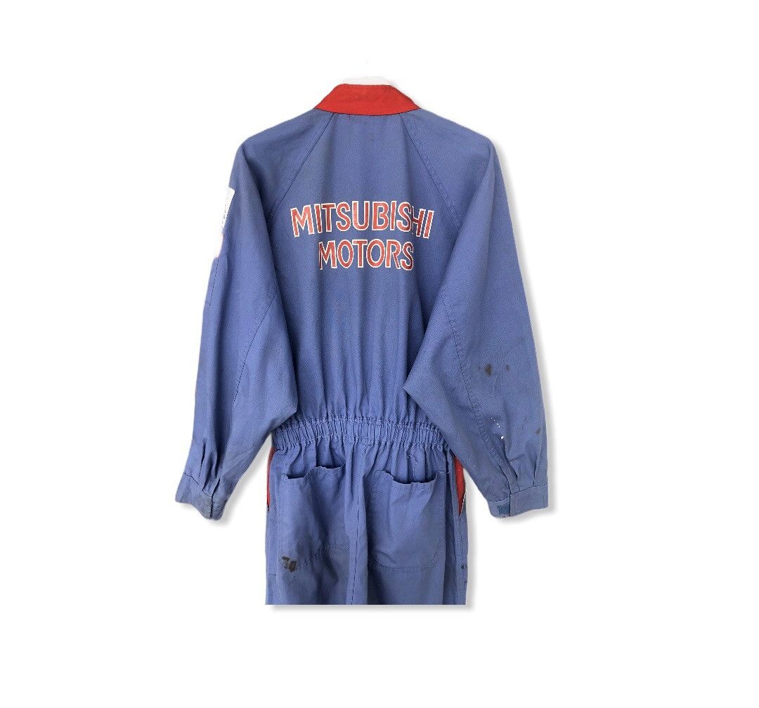 Vintage Mitsubishi Motorsport Racing Overal Workers