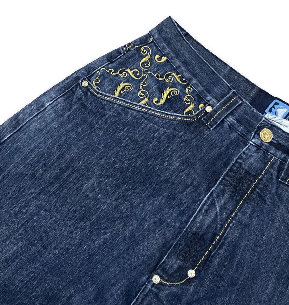 Karl Kani × Vintage Rare Vintage 90s Karl Kani Denim Baggy Jeans Size US 32 / EU 48 - 6 Thumbnail