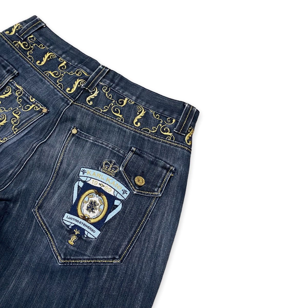 Karl Kani × Vintage Rare Vintage 90s Karl Kani Denim Baggy Jeans Size US 32 / EU 48 - 3 Thumbnail