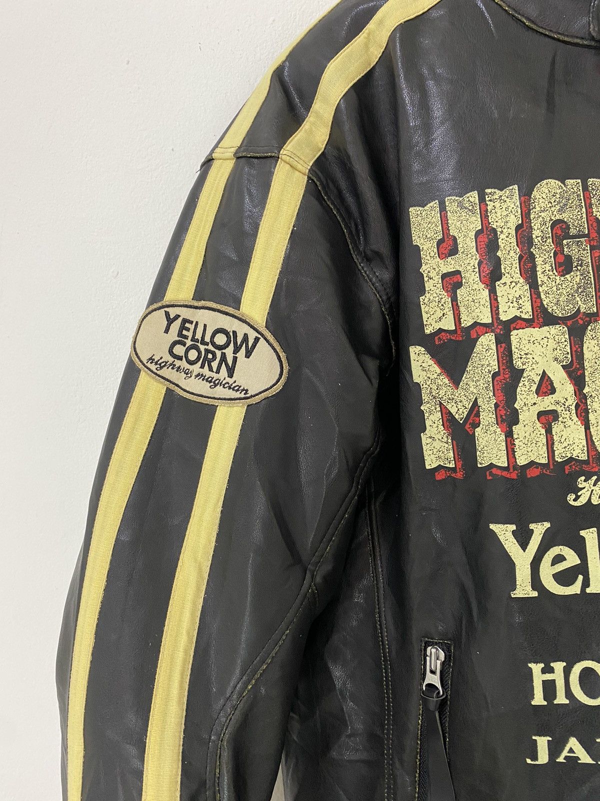 Vintage Yellow Corn Leather Jacket Highway Magician Japan