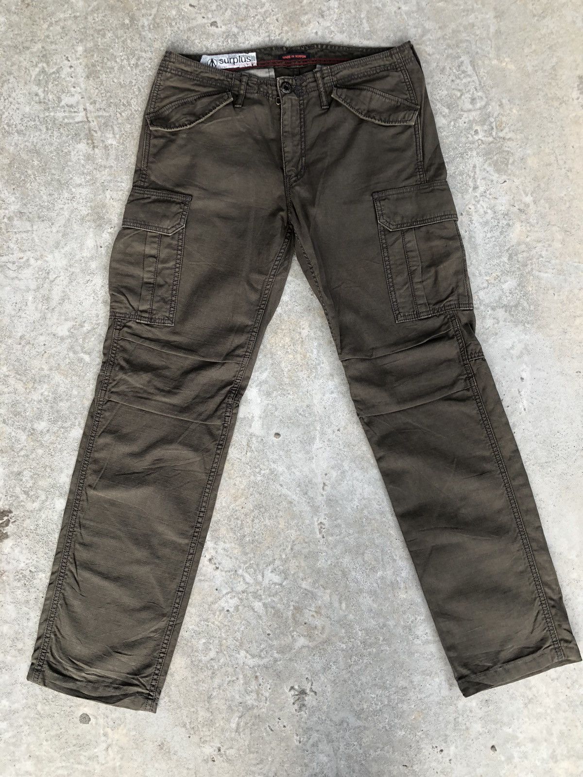 image of Surplus Cargo Pants Tactical Multipocket Bondage in Dark Green, Men's (Size 32)