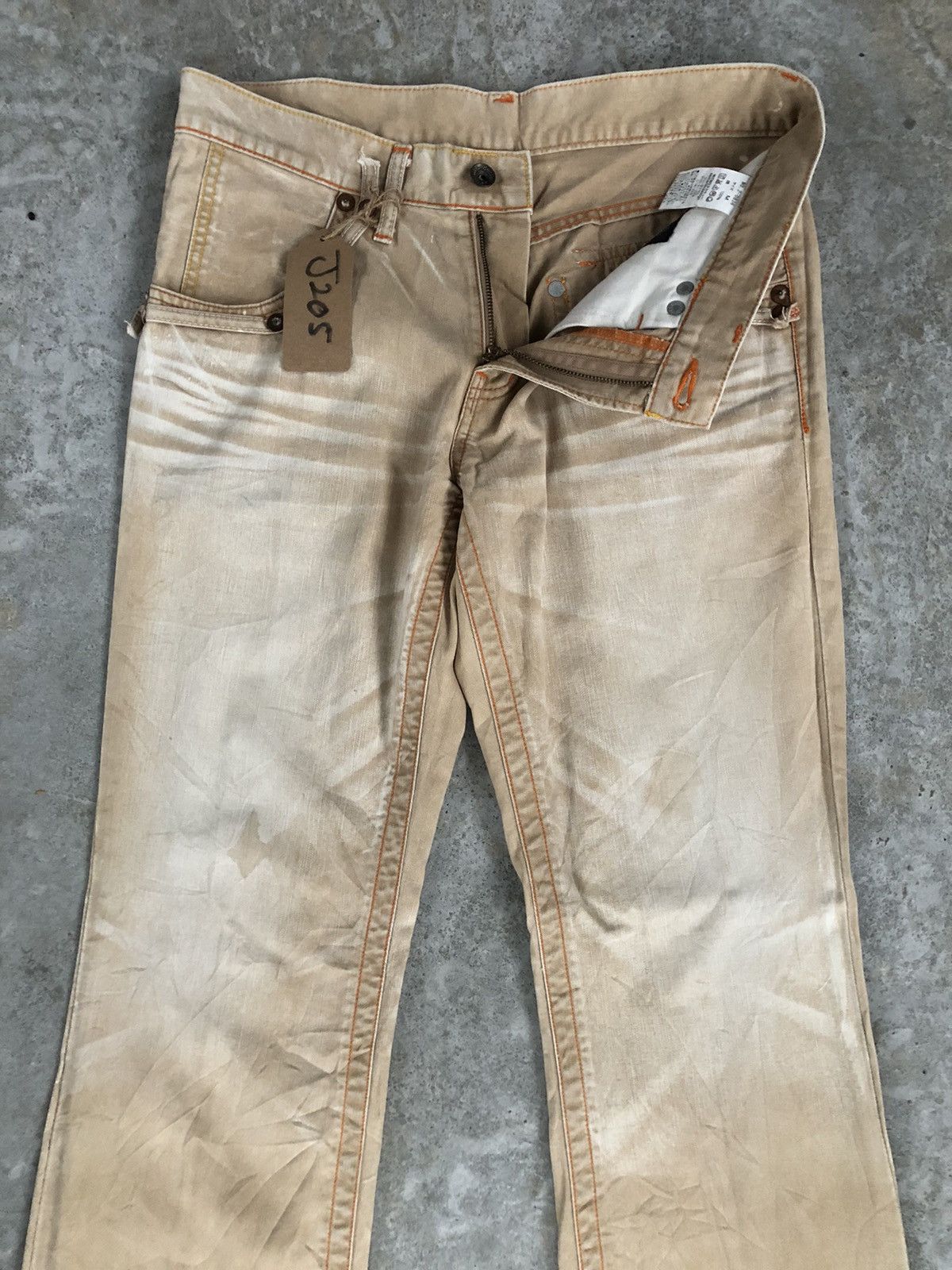 semanticdesign Japanese Semantic Design Flared Jeans Distressed Jeans Punk Size US 31 - 3 Thumbnail