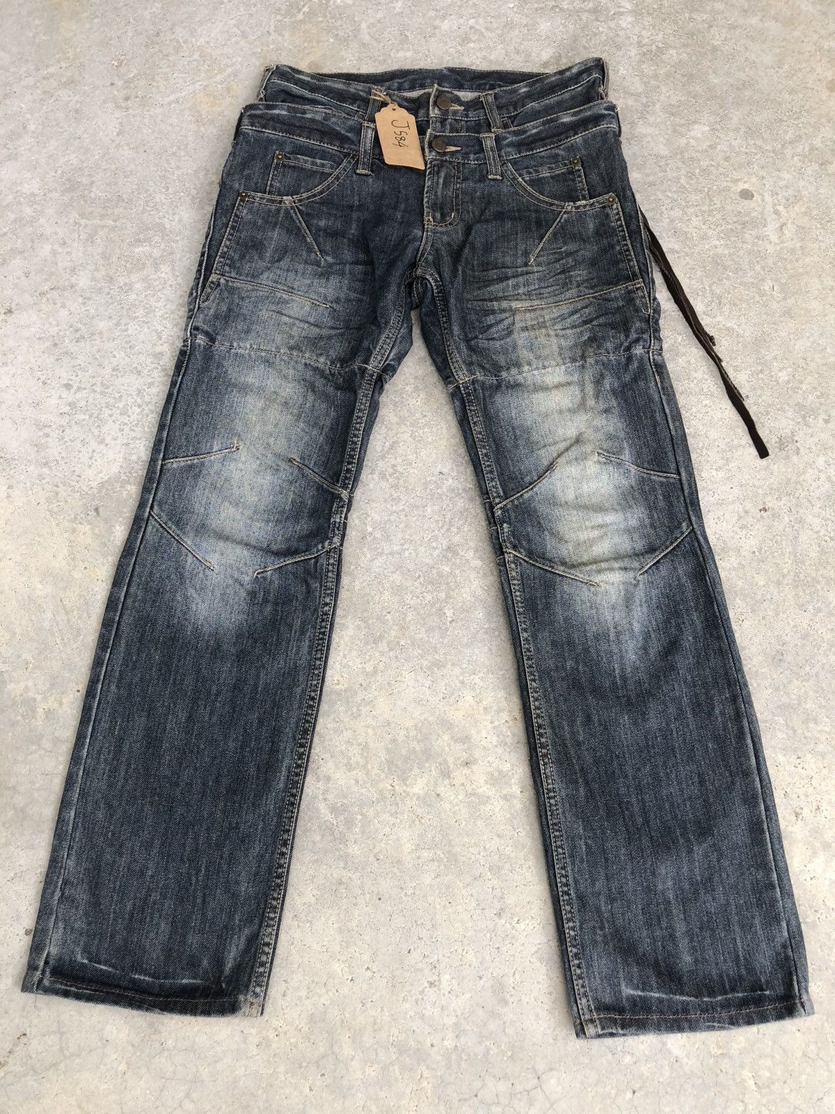 Japanese PPFM Double Waist Distressed Jeans