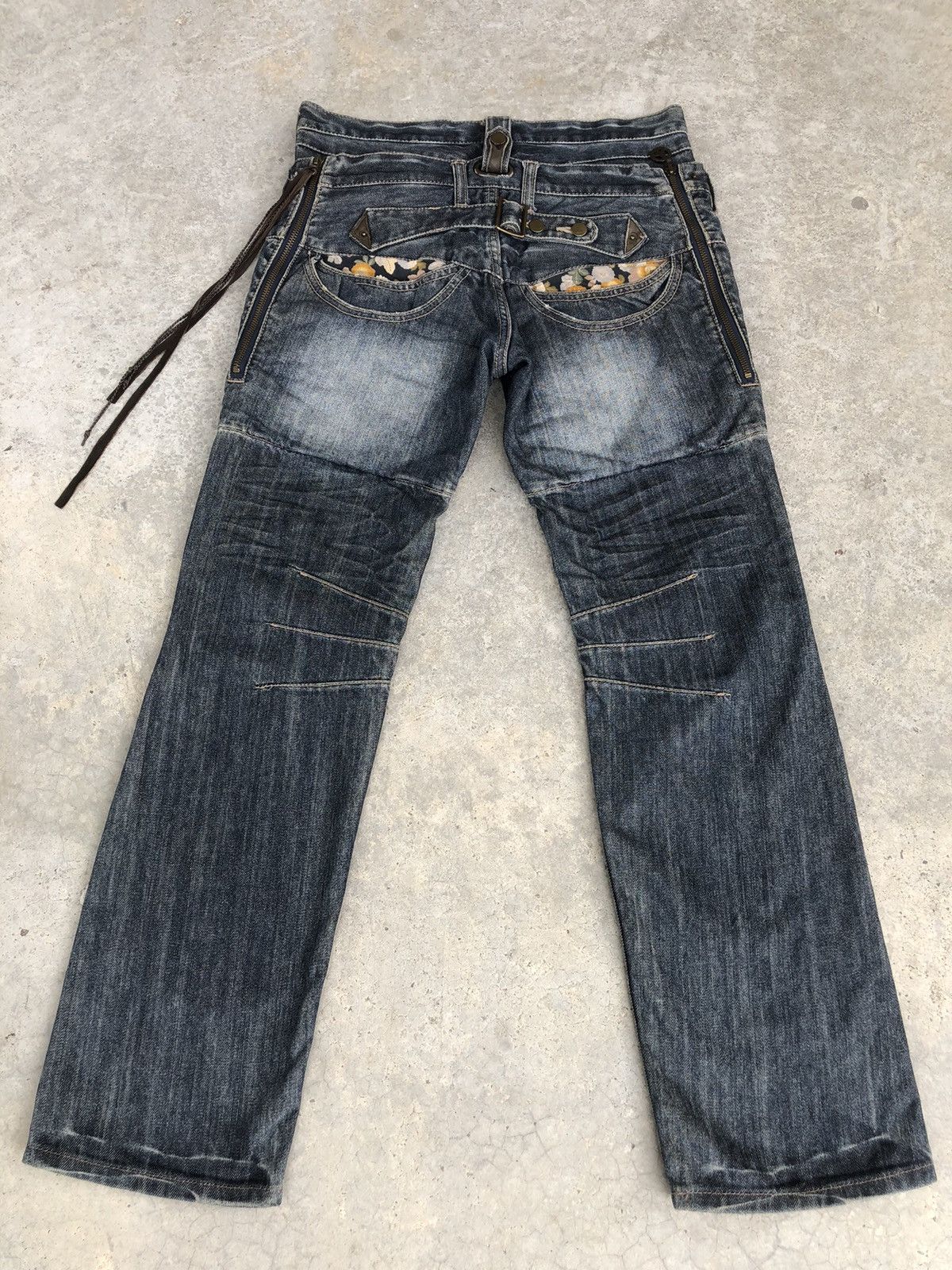 Japanese PPFM Double Waist Distressed Jeans