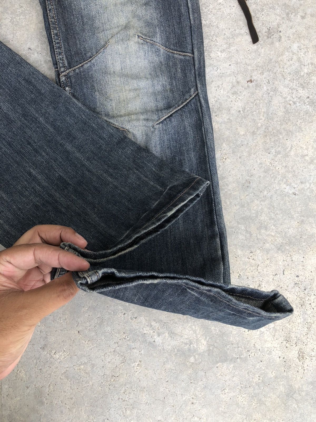 Japanese PPFM Double Waist Distressed Jeans