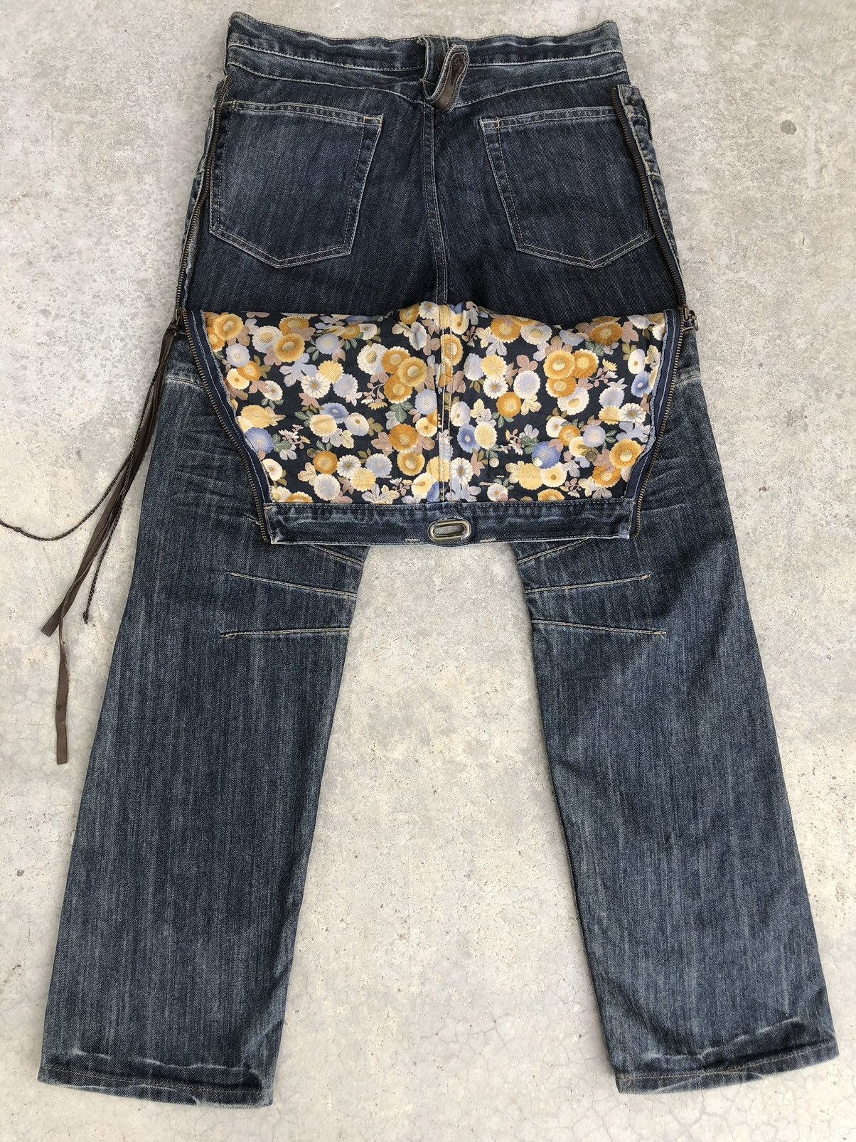 Japanese PPFM Double Waist Distressed Jeans