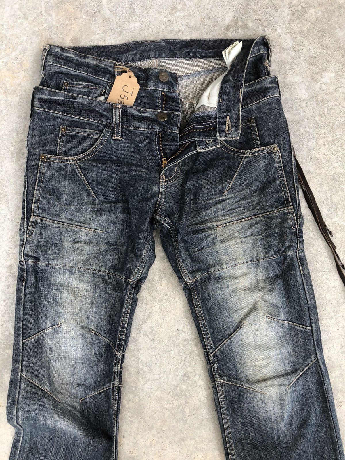 Japanese PPFM Double Waist Distressed Jeans