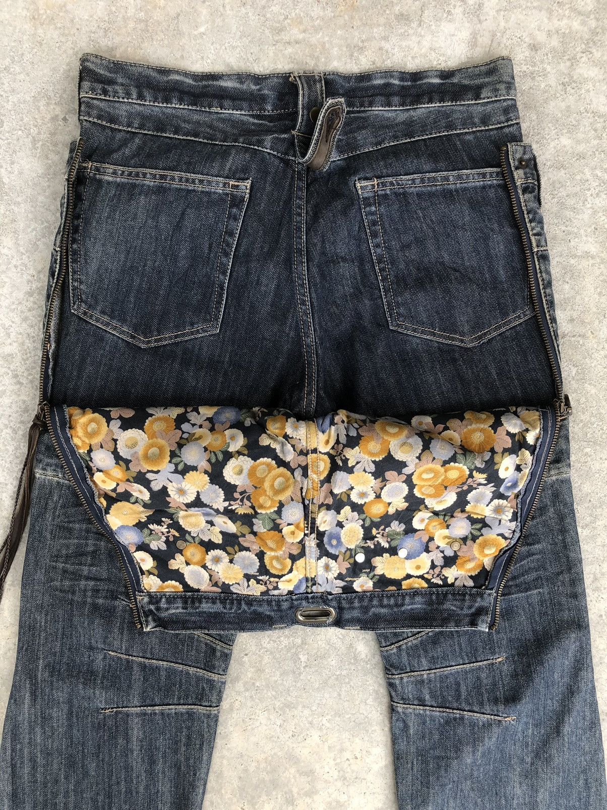 Japanese PPFM Double Waist Distressed Jeans