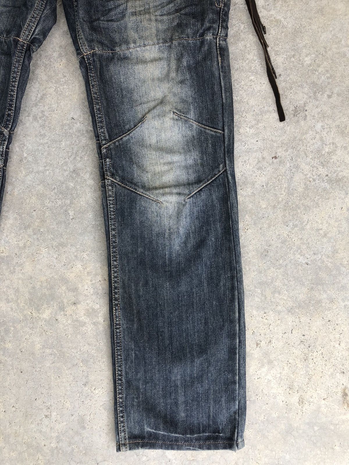 Japanese PPFM Double Waist Distressed Jeans
