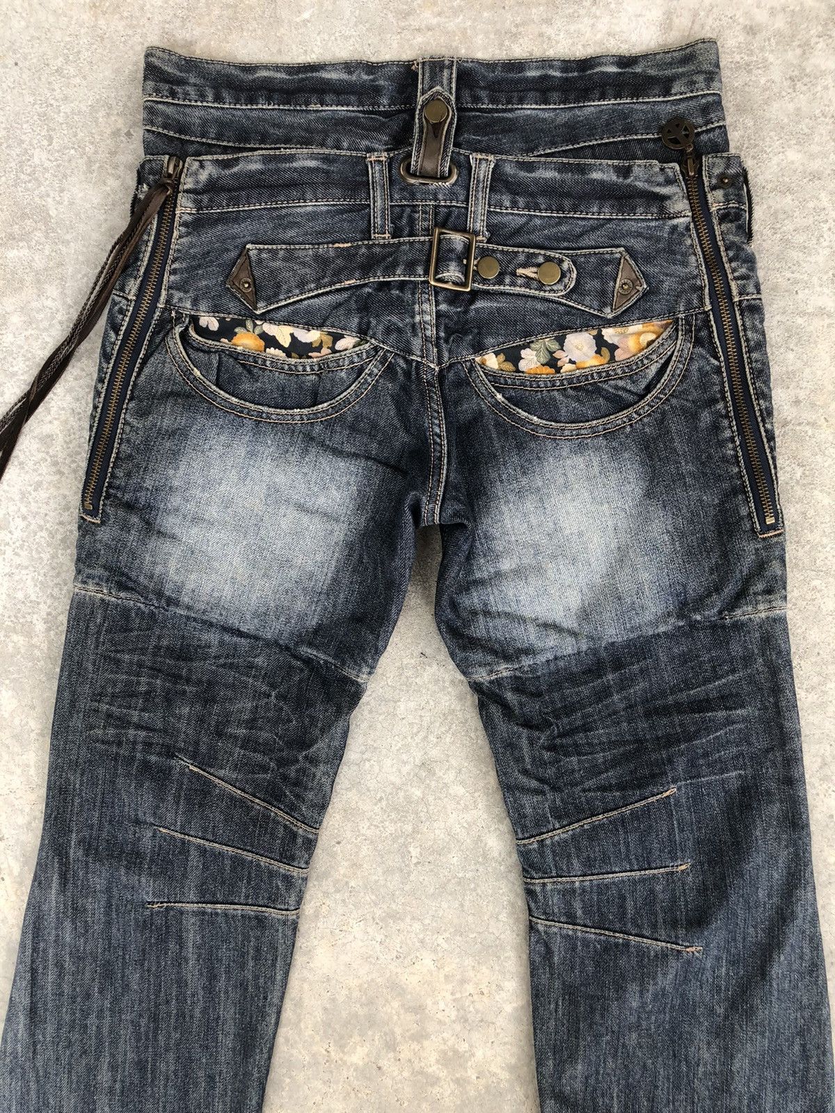 Japanese PPFM Double Waist Distressed Jeans