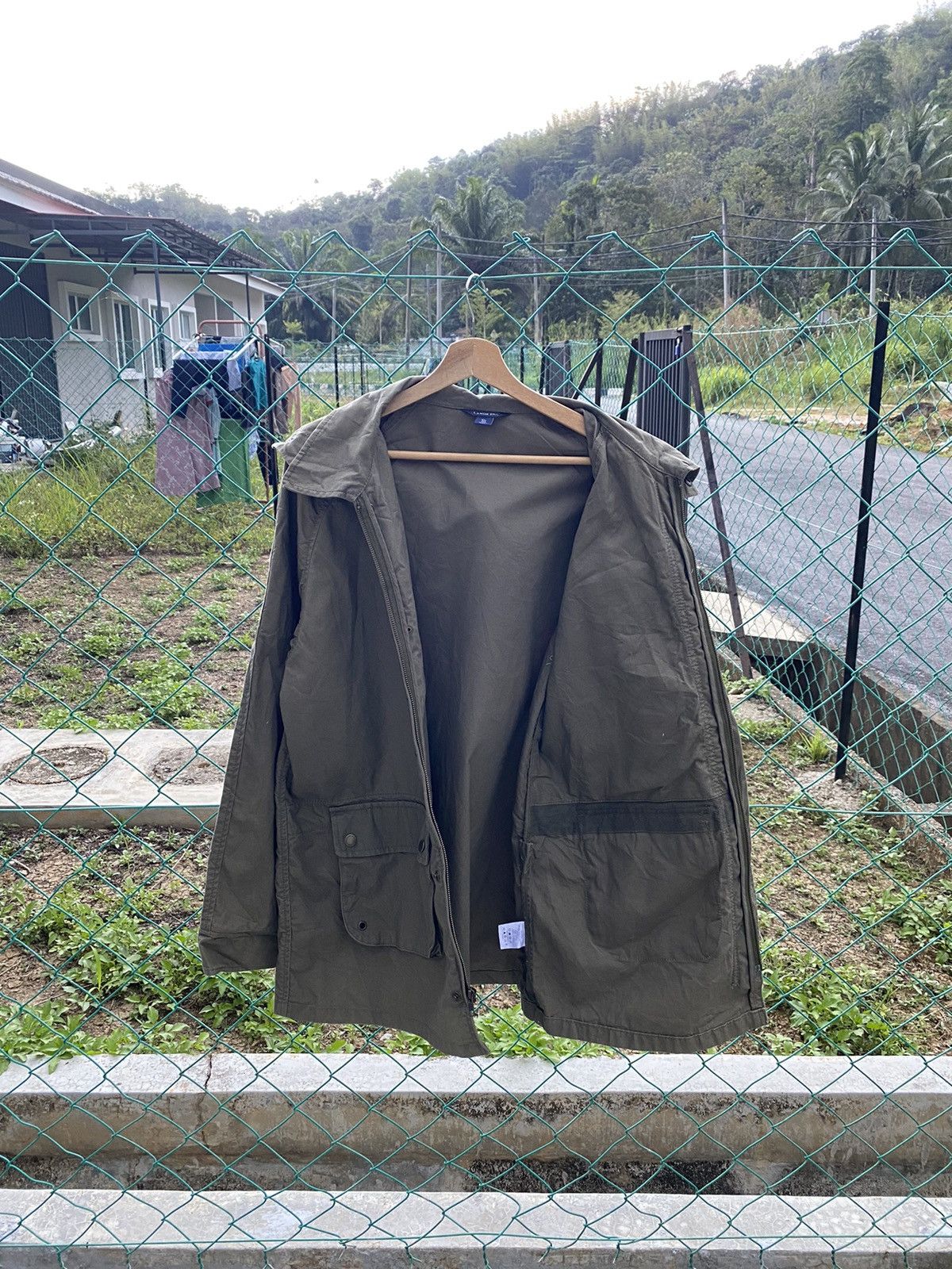 Lands' End × Vintage AW Lands End Olive Green Parka Jacket Size XL / US 12-14 / IT 48-50 - 4 Thumbnail