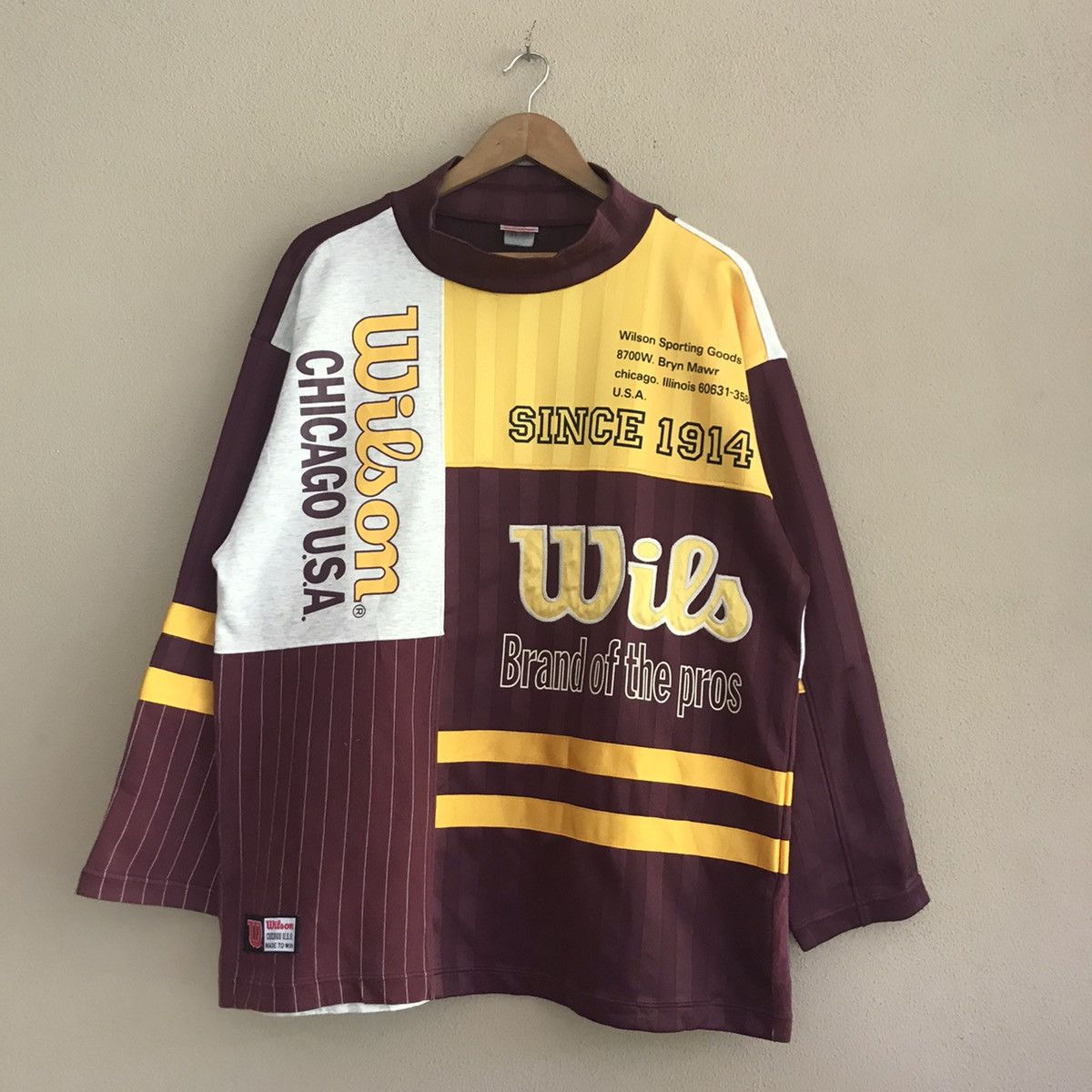 Vintage Wilson Chicago Usa long sleeve shirt/jersey Size US L / EU 52-54 / 3 - 1 Thumbnail
