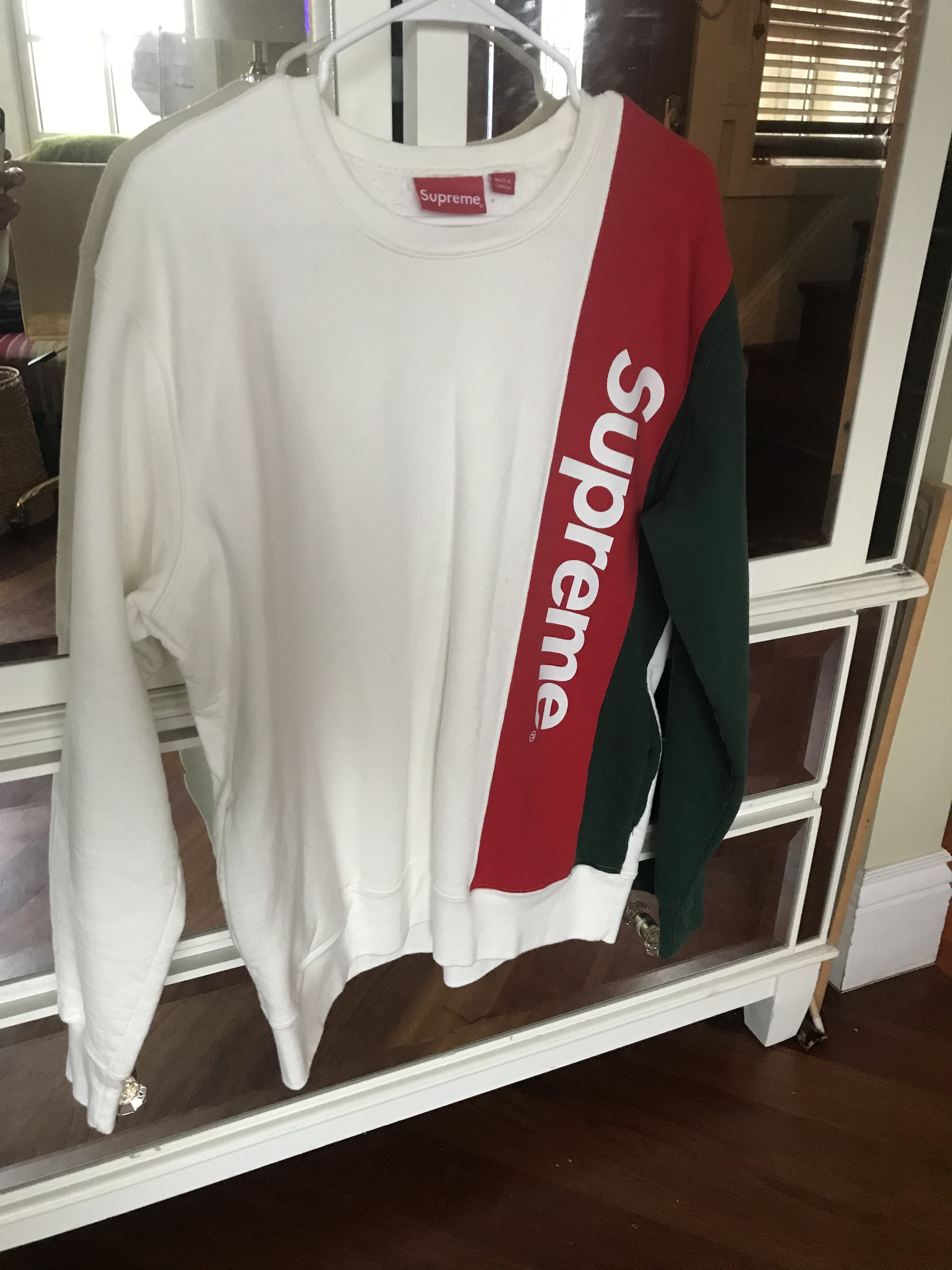 Supreme SS16 Paneled Crewneck 2016 Sweater Limited Edition