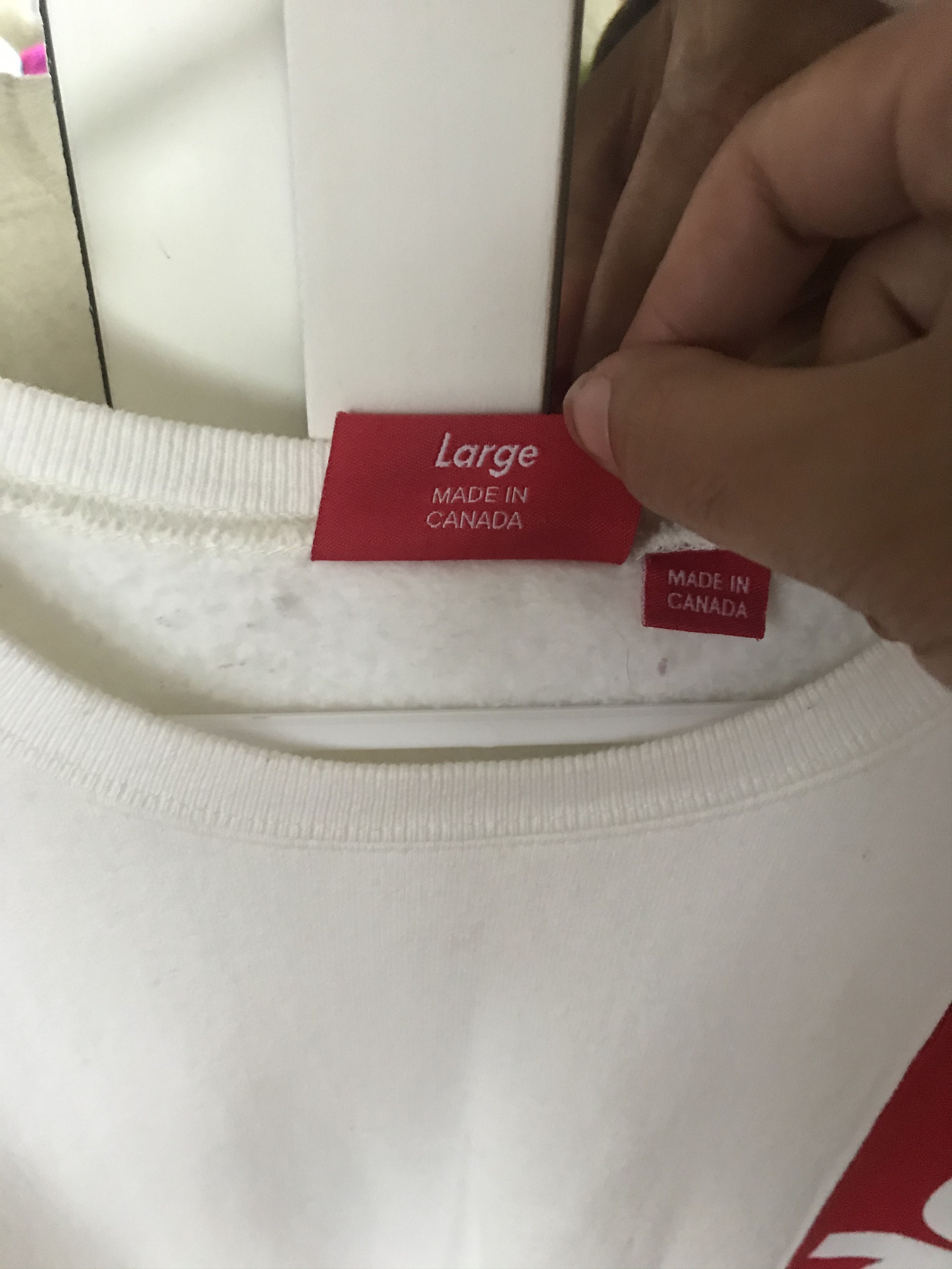 Supreme SS16 Supreme Panelled Tricolor Logo Crewneck Size US L / EU 52-54 / 3 - 4 Thumbnail