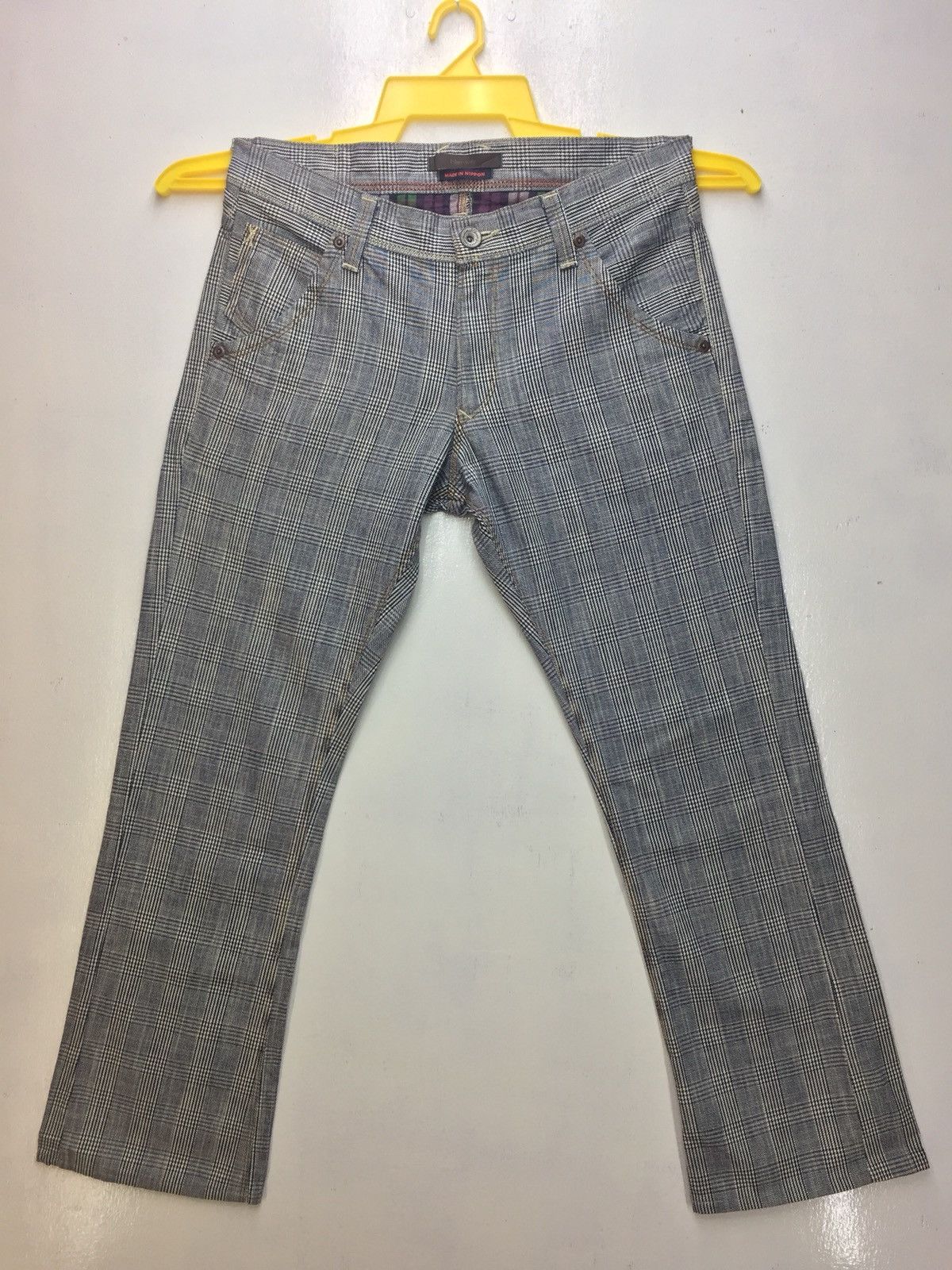 Other Rare!! Blue Way Punk Checkered Pants Size US 34 / EU 50 - 2 Thumbnail