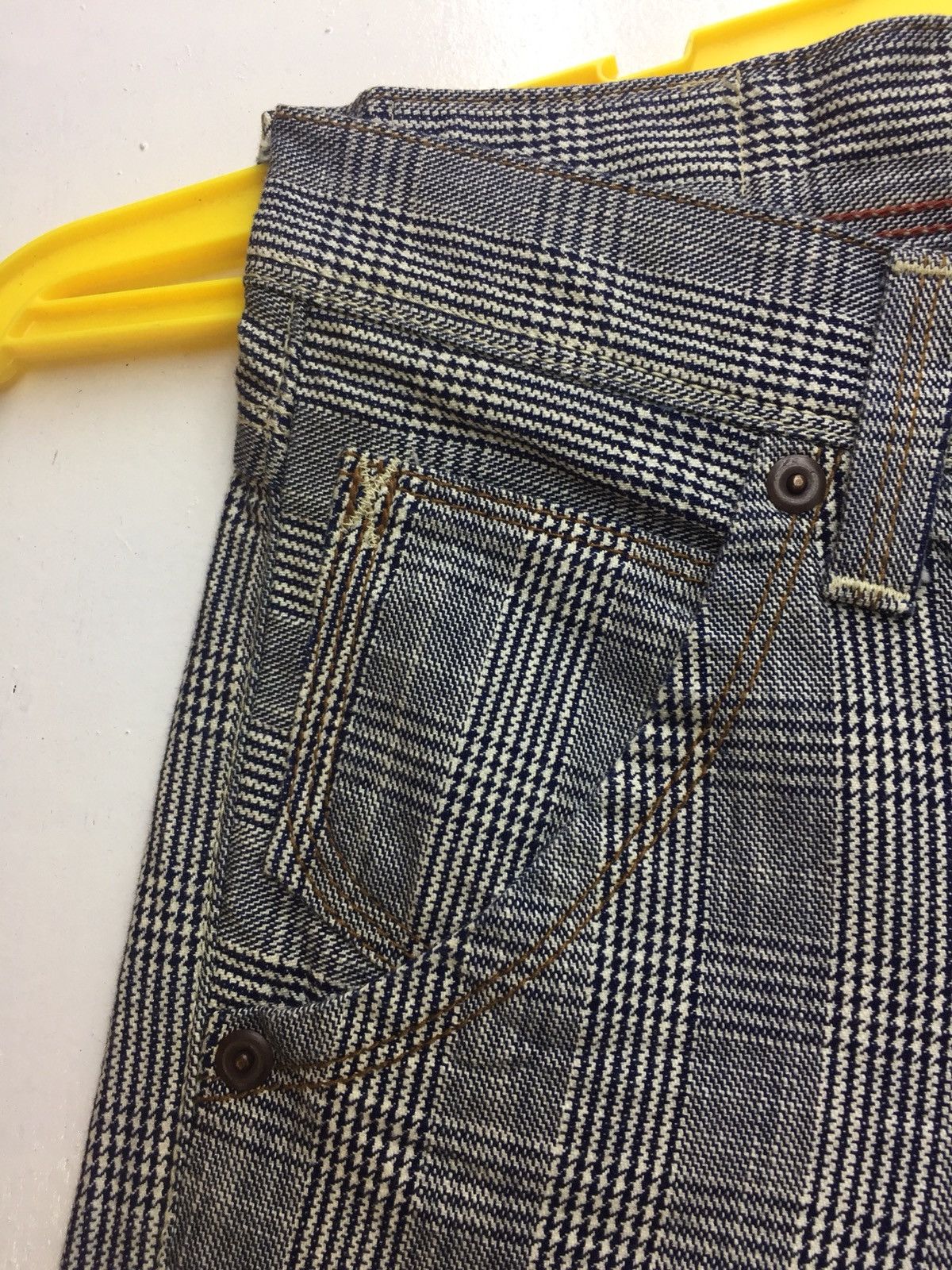 Other Rare!! Blue Way Punk Checkered Pants Size US 34 / EU 50 - 4 Thumbnail