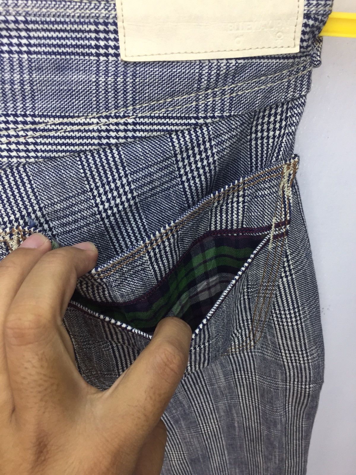 Other Rare!! Blue Way Punk Checkered Pants Size US 34 / EU 50 - 8 Thumbnail