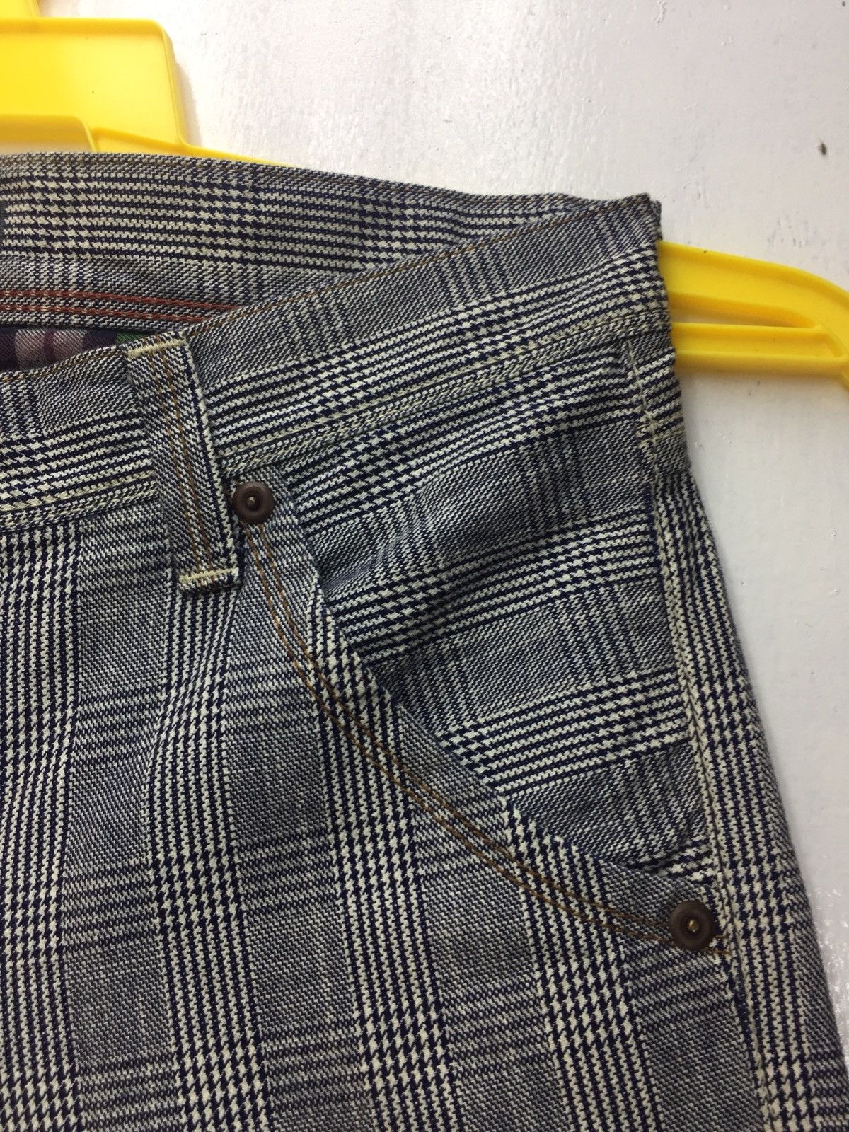 Other Rare!! Blue Way Punk Checkered Pants Size US 34 / EU 50 - 5 Thumbnail