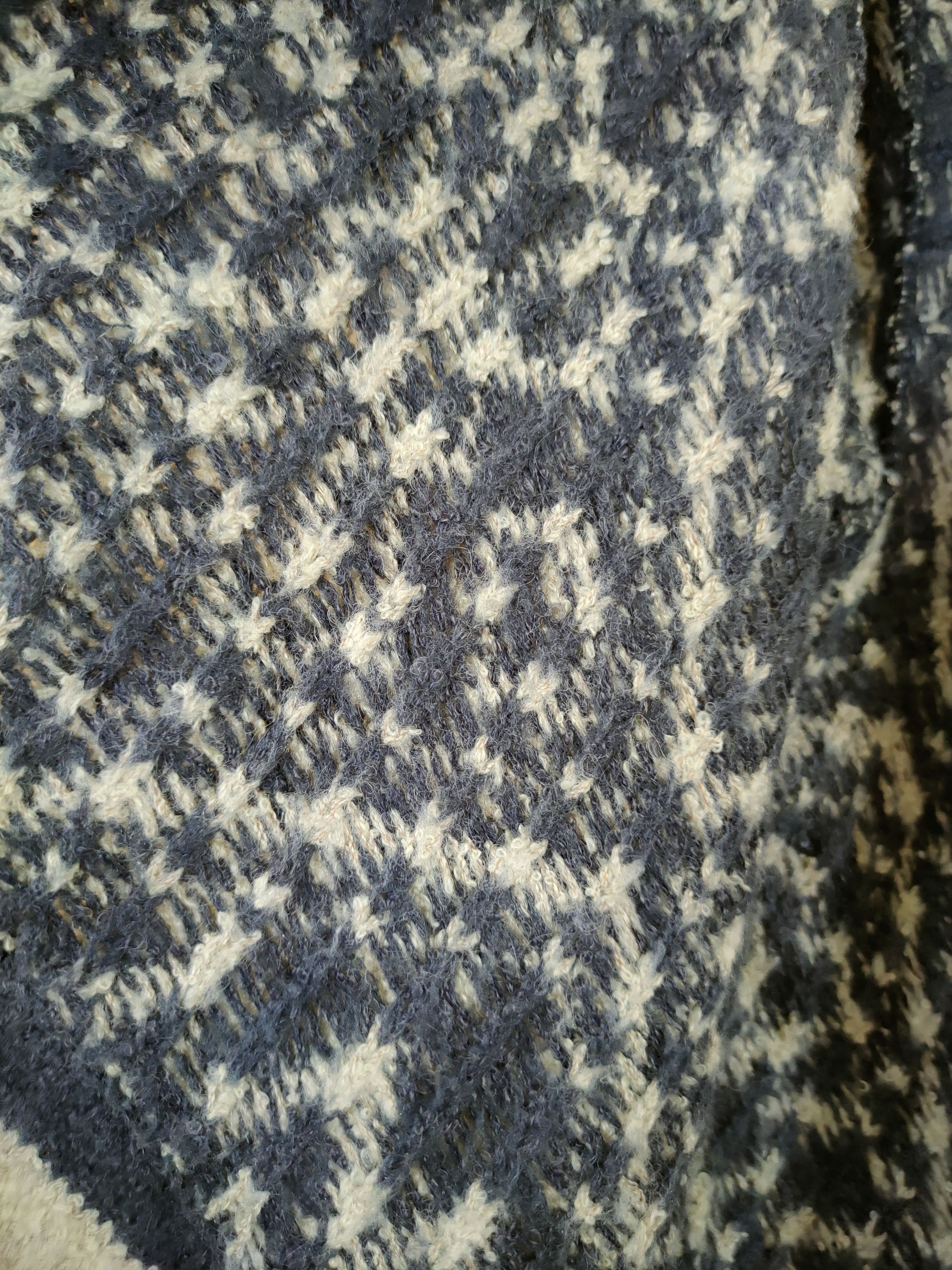 Japanese Brand DL Japan Mohair cardigan knitwear motif art tribal #46-433 Size US M / EU 48-50 / 2 - 6 Thumbnail