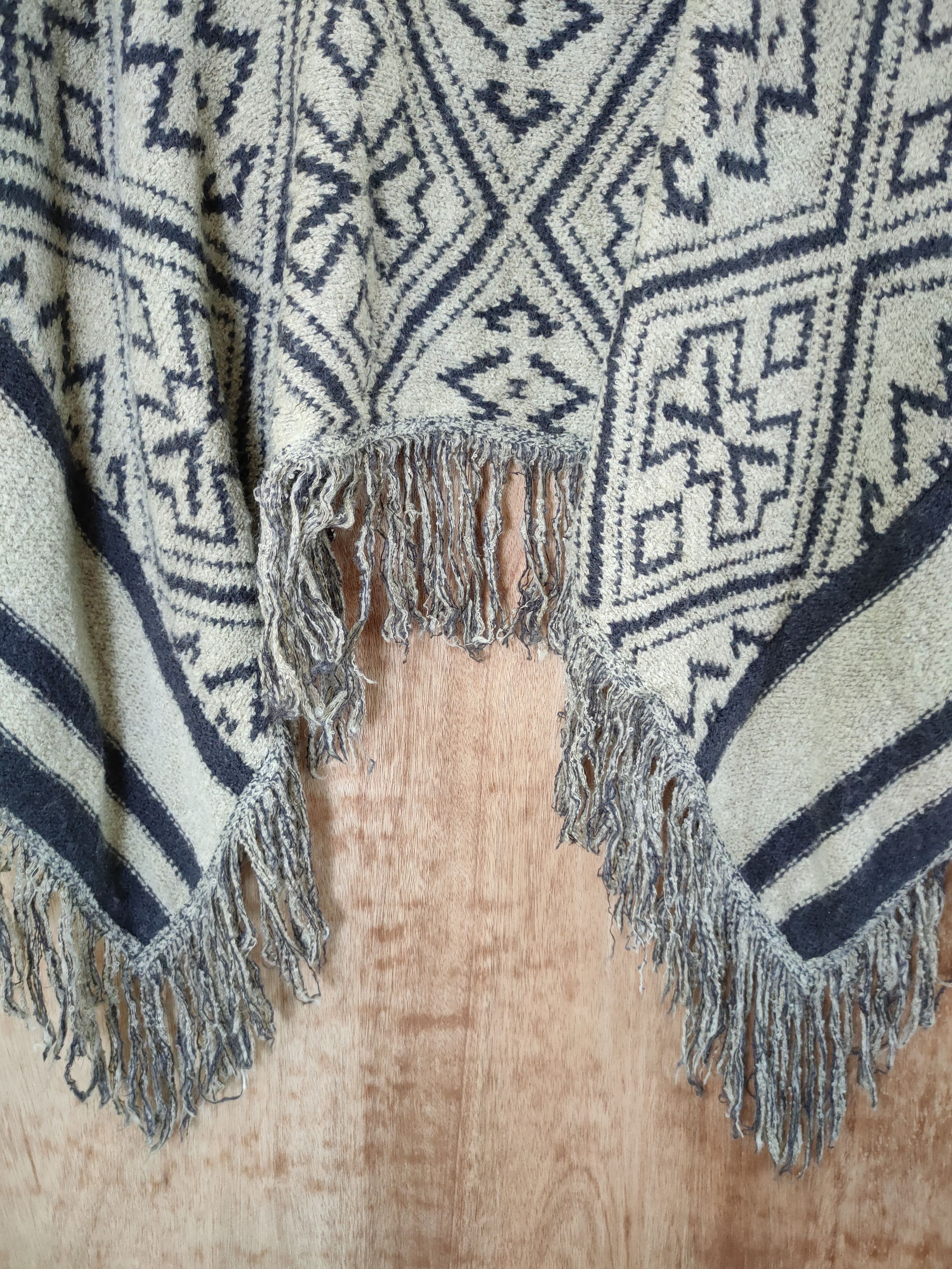 Japanese Brand DL Japan Mohair cardigan knitwear motif art tribal #46-433 Size US M / EU 48-50 / 2 - 13 Thumbnail