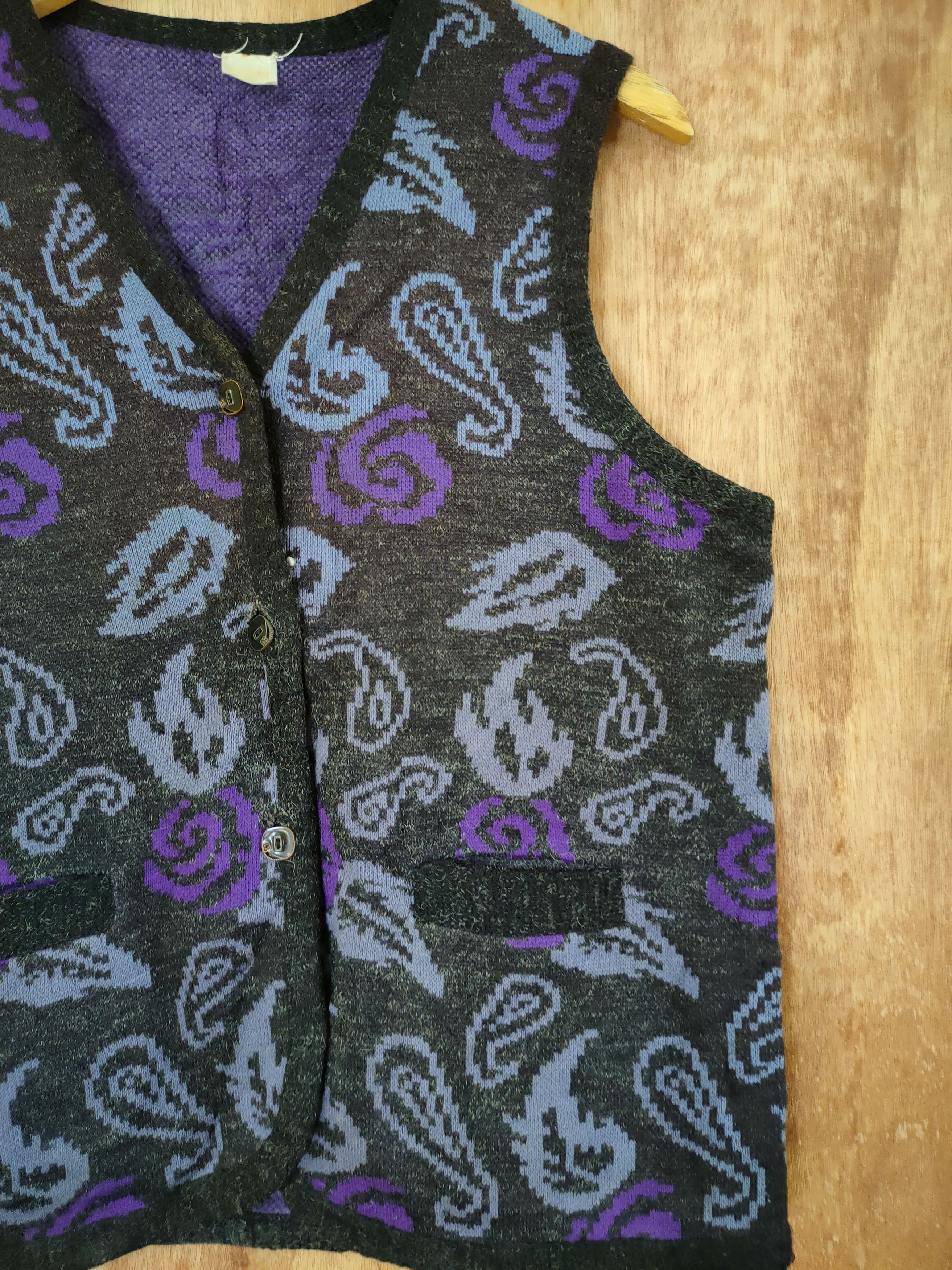 Vintage DL Japan art vintage vest mohair fur #46-684 Size US M / EU 48-50 / 2 - 3 Thumbnail