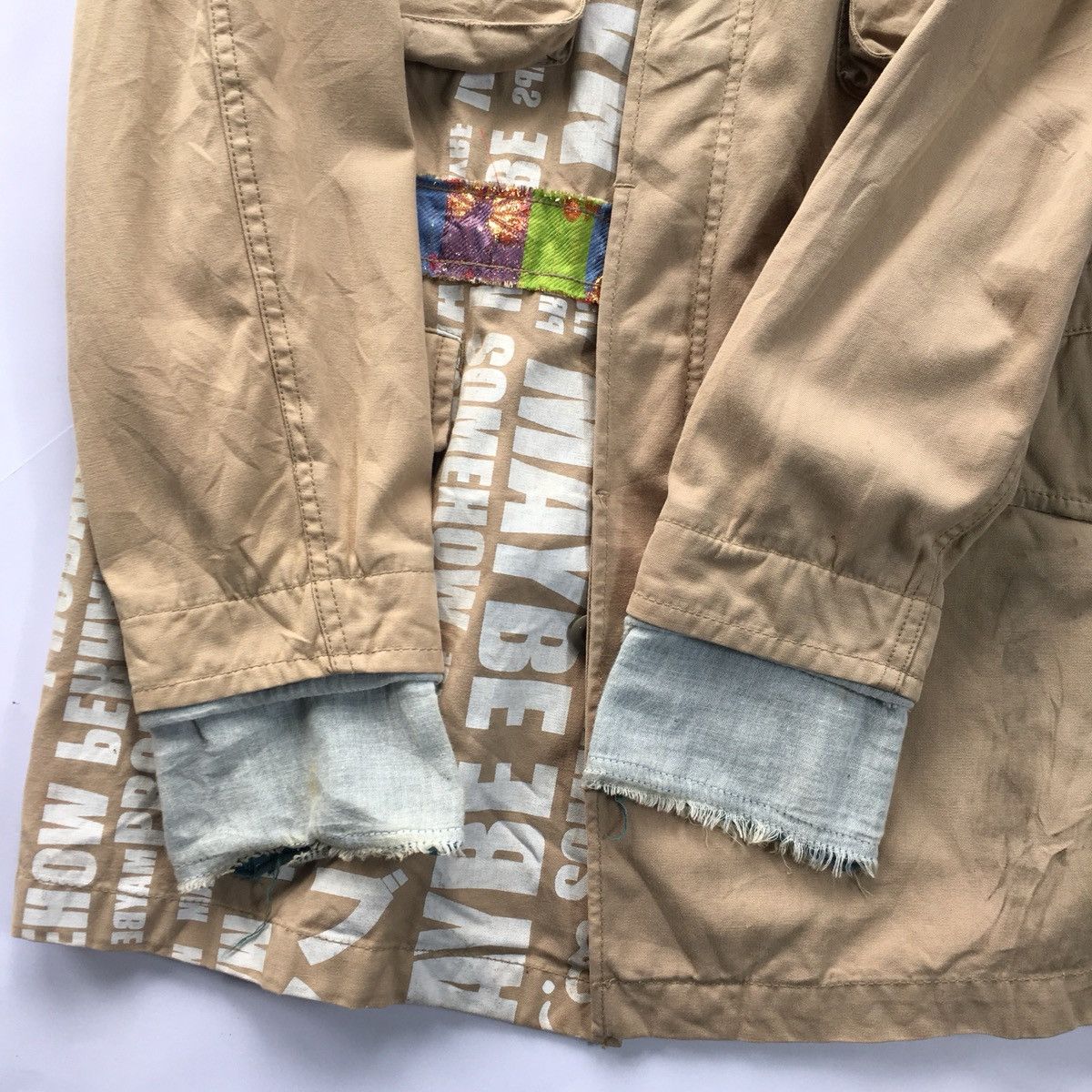 Japanese Brand Rare! PPFM Patchwork Parachute M65 Overprint Multi Jacket Size US L / EU 52-54 / 3 - 10 Thumbnail