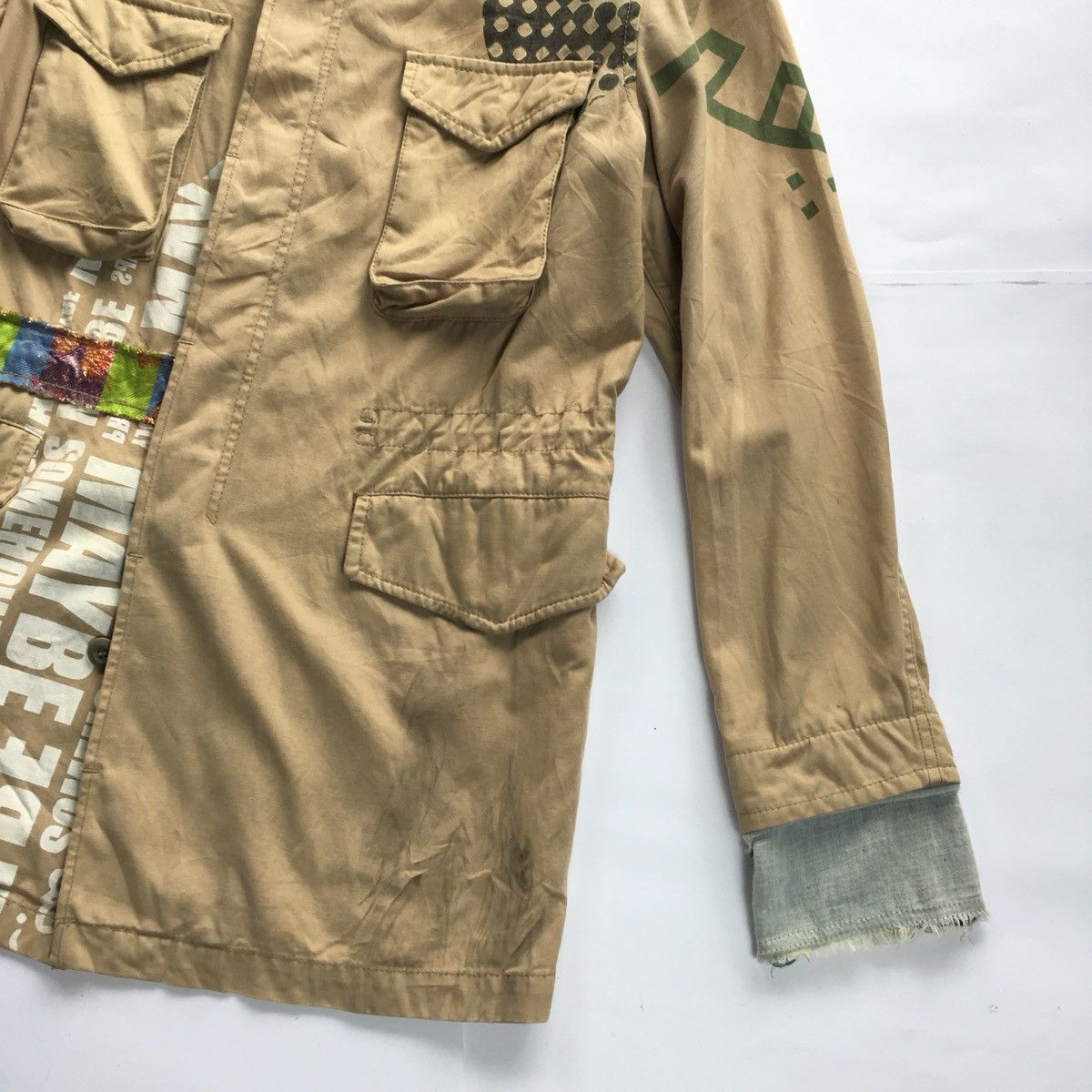 Japanese Brand Rare! PPFM Patchwork Parachute M65 Overprint Multi Jacket Size US L / EU 52-54 / 3 - 8 Thumbnail