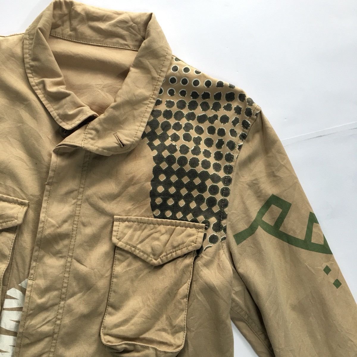 Japanese Brand Rare! PPFM Patchwork Parachute M65 Overprint Multi Jacket Size US L / EU 52-54 / 3 - 5 Thumbnail