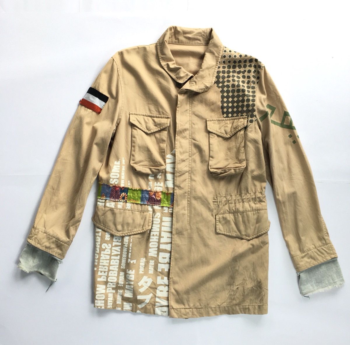 Japanese Brand Rare! PPFM Patchwork Parachute M65 Overprint Multi Jacket Size US L / EU 52-54 / 3 - 1 Thumbnail