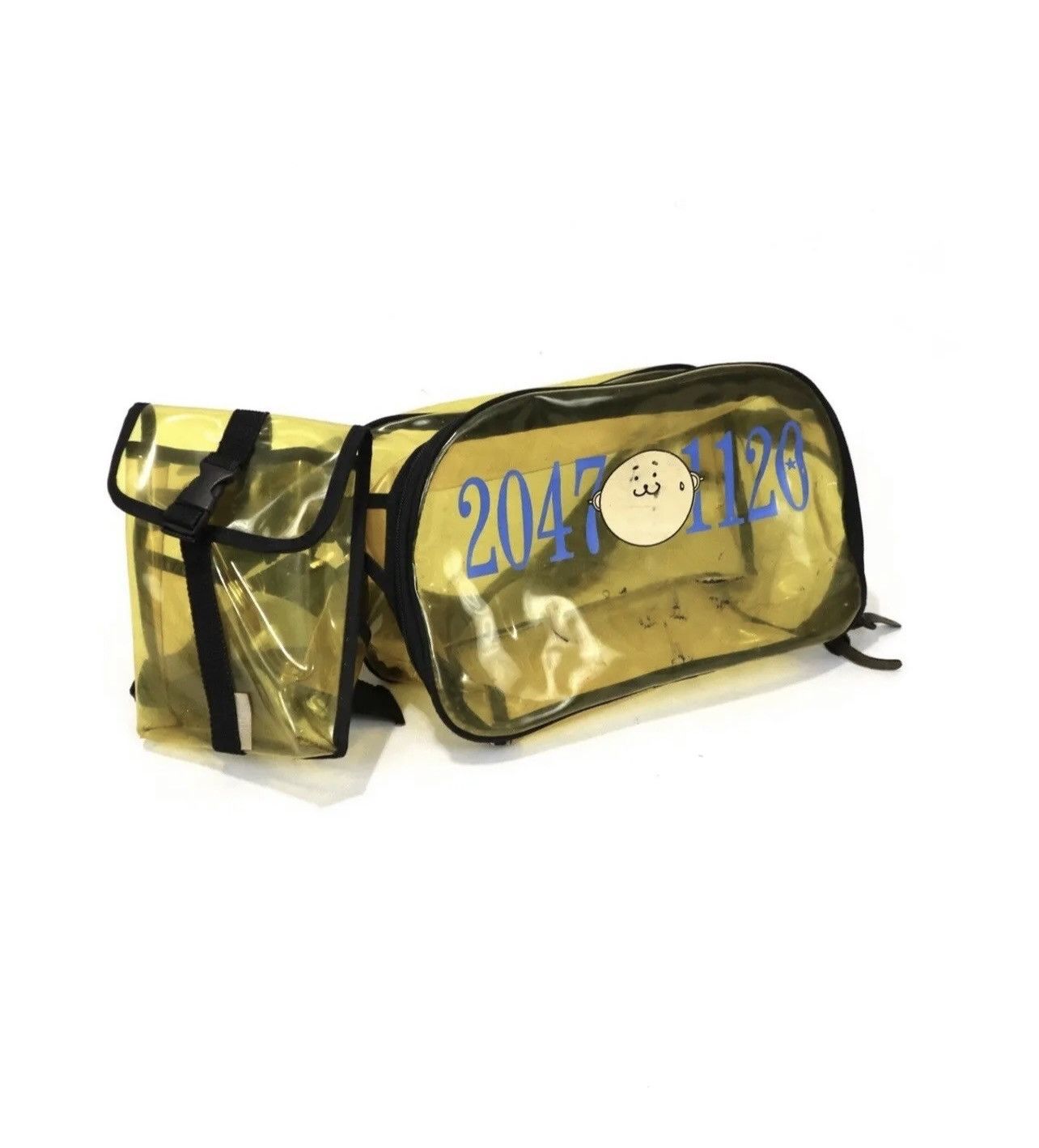 image of 20471120 Hyoma Vinny 90’S Pvc Side Bag in Clear, Men's